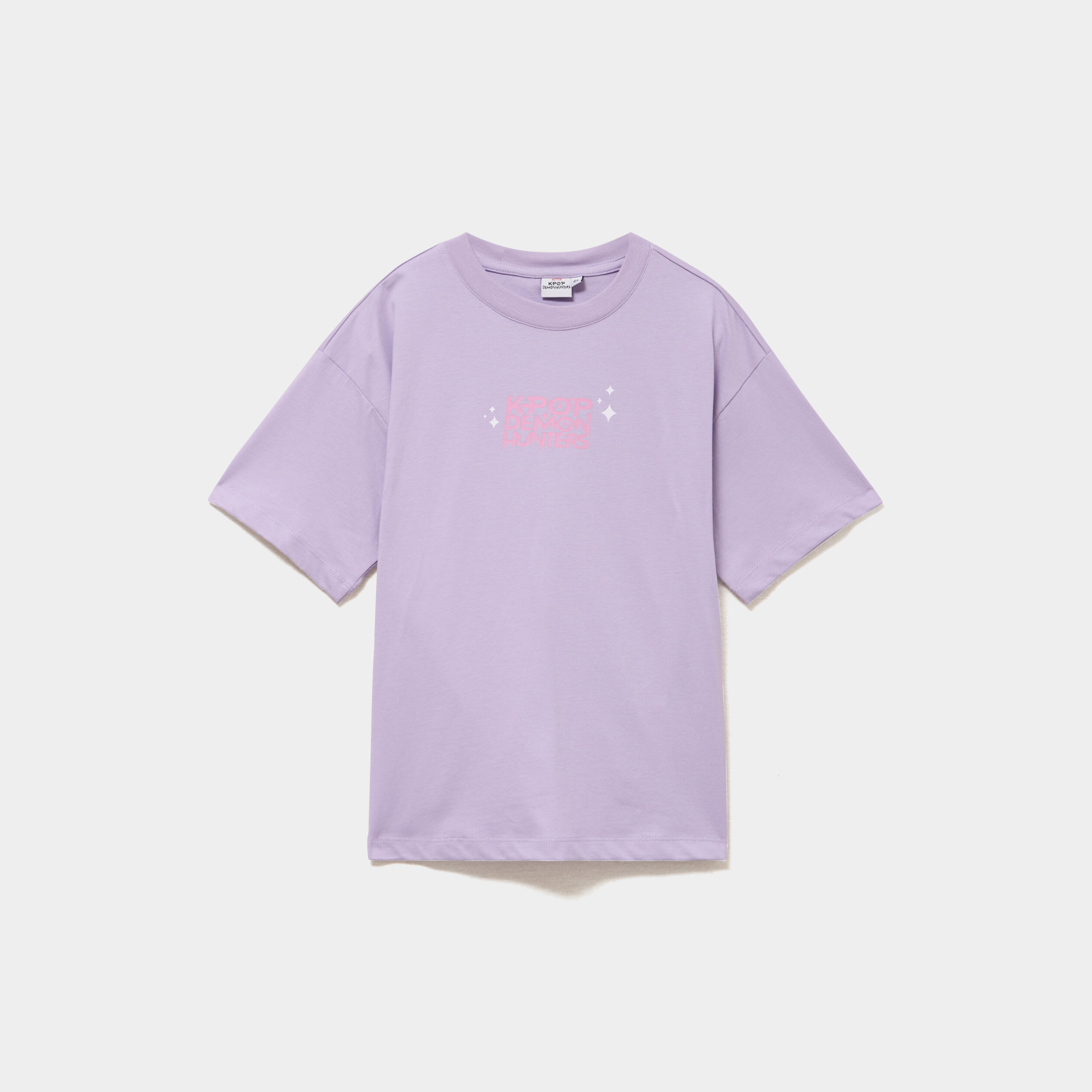 T-shirt oversize Kpop Demon Hunters parme fille