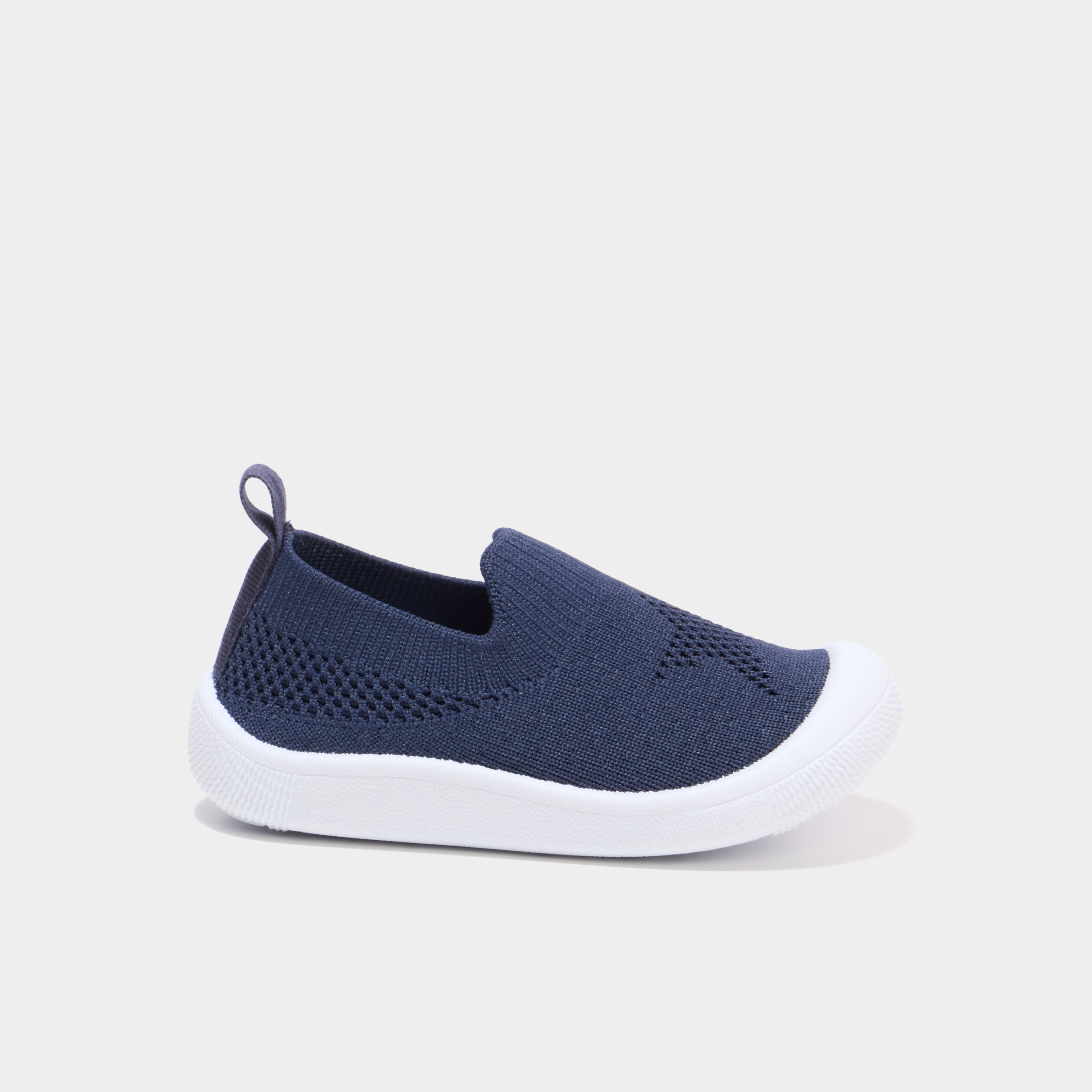 Baskets bout renforc&eacute; &agrave; semelle souple bleu marine b&eacute;b&eacute; gar&ccedil;on