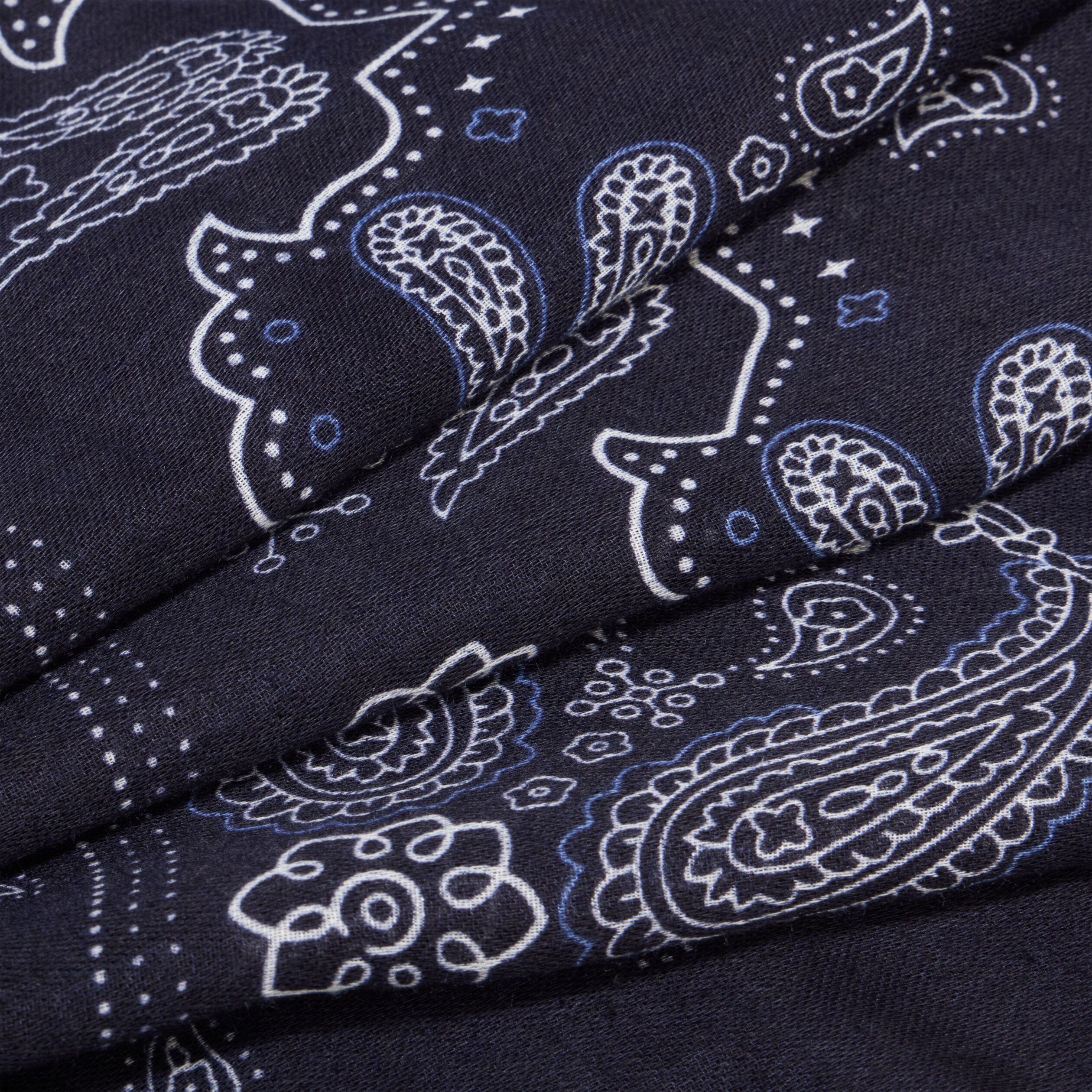 Foulard carr&eacute; bleu marine femme
