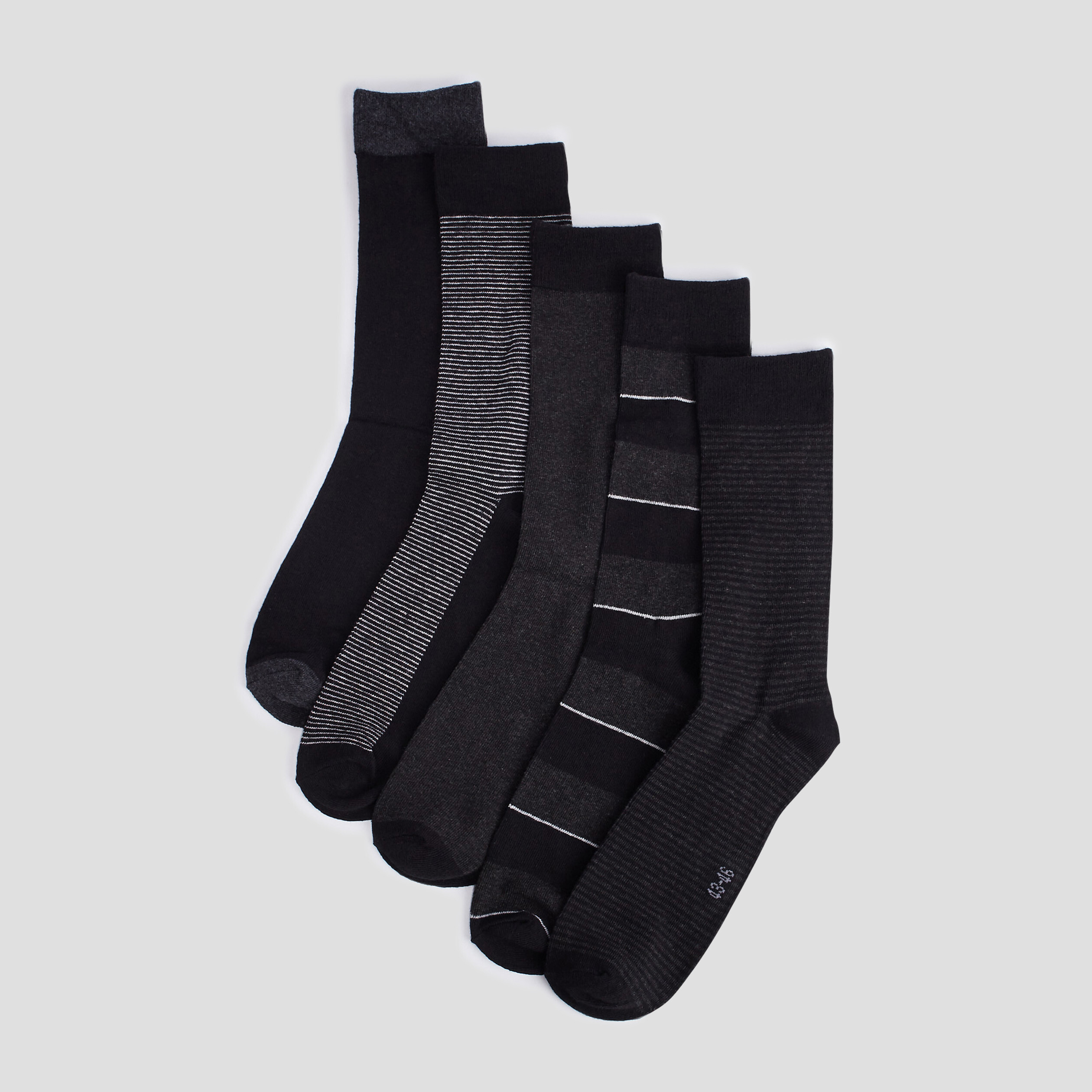 lot 5 paires chaussettes noir homme Lot 5 paires chaussettes noir homme