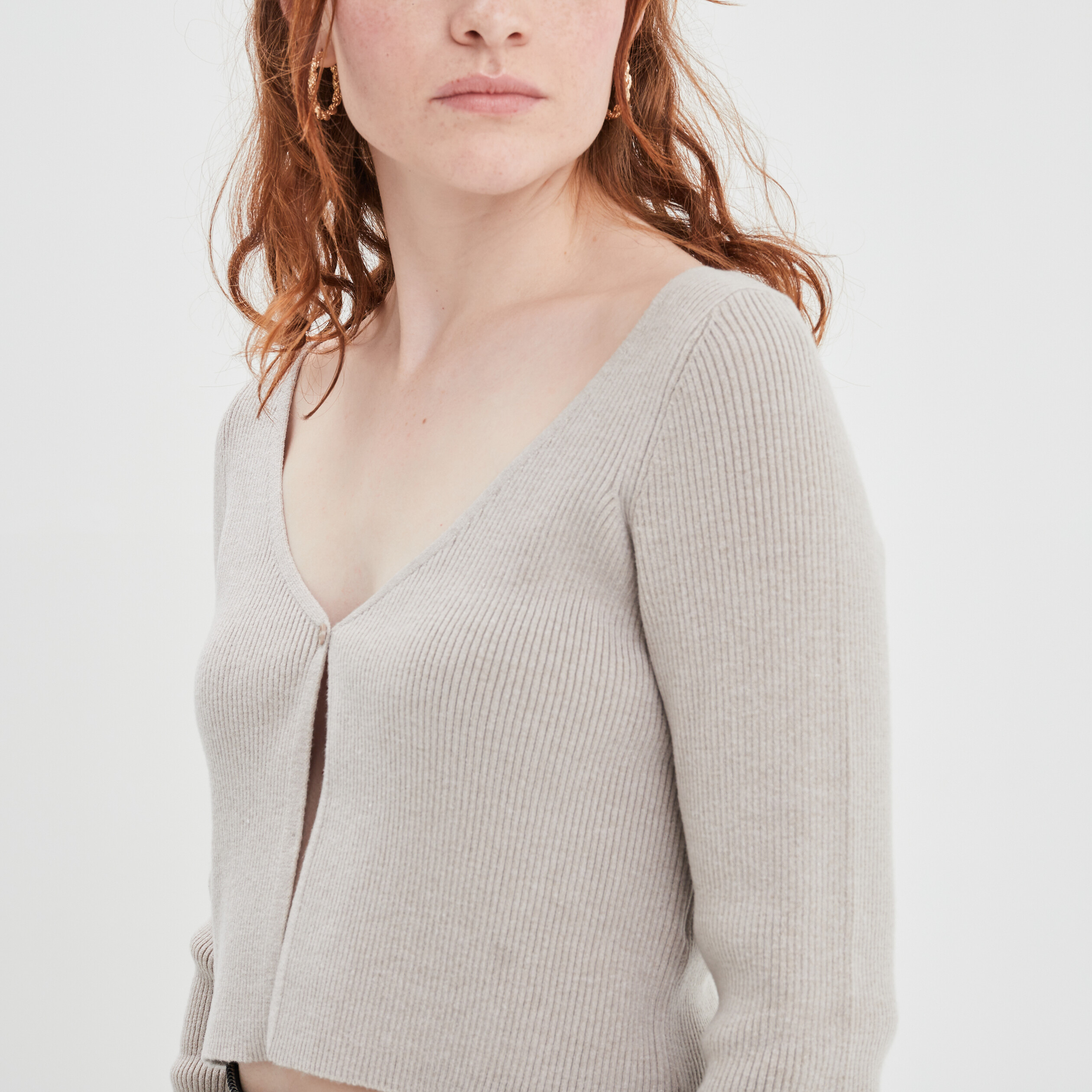 Gilet court online manche longue