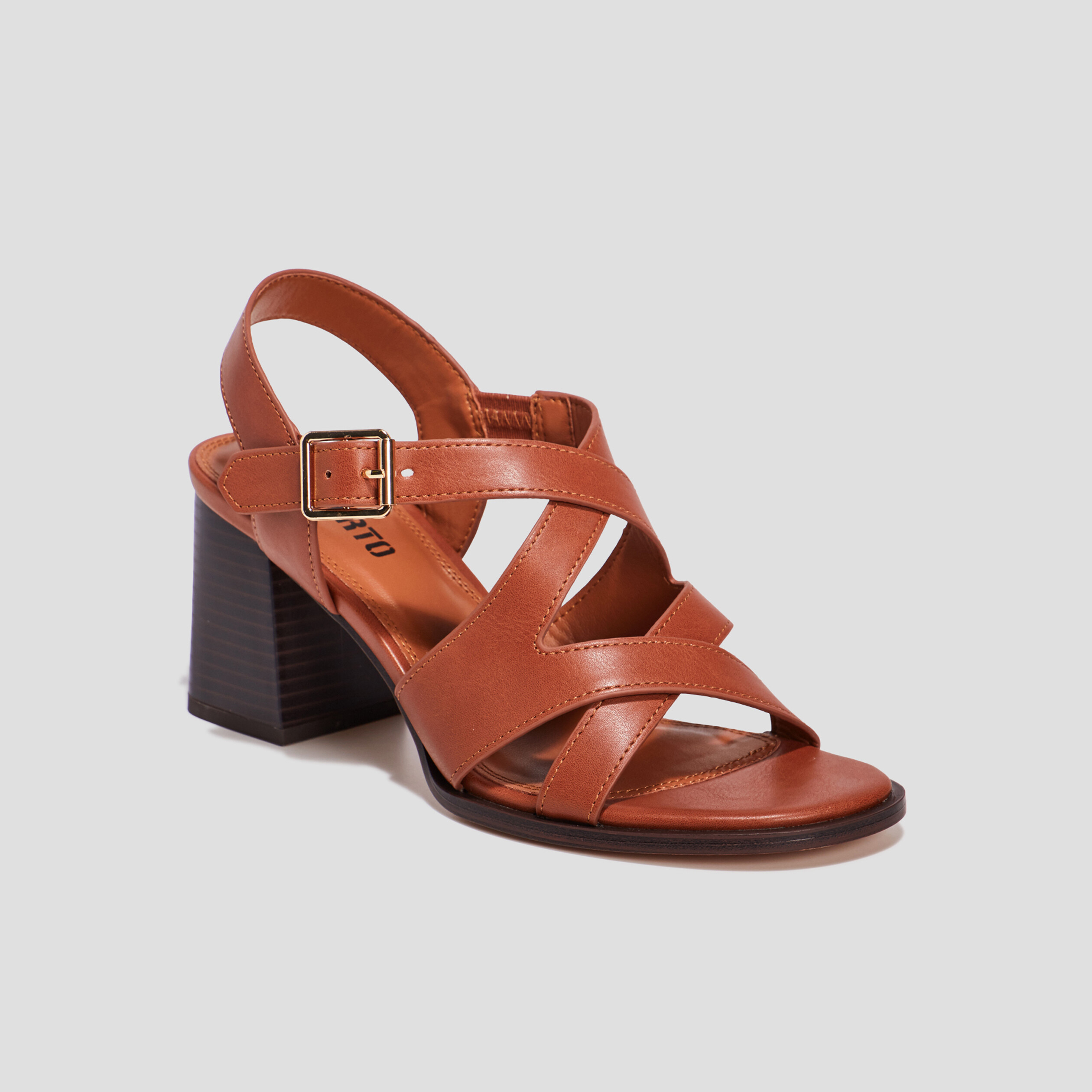 Sandales &agrave; talons Liberto marron femme