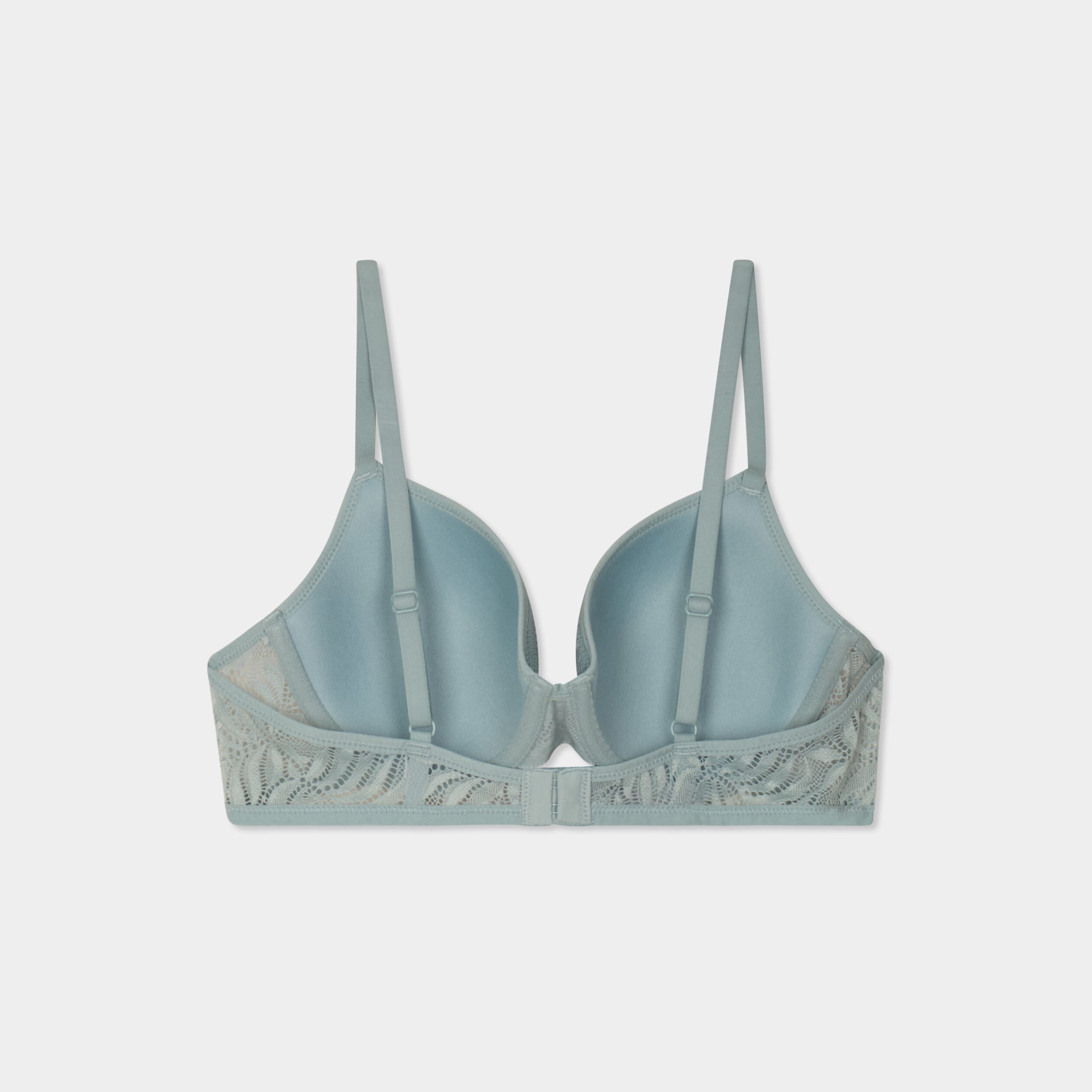 Lot 2 soutiens-gorge corbeille dentelle vert clair femme