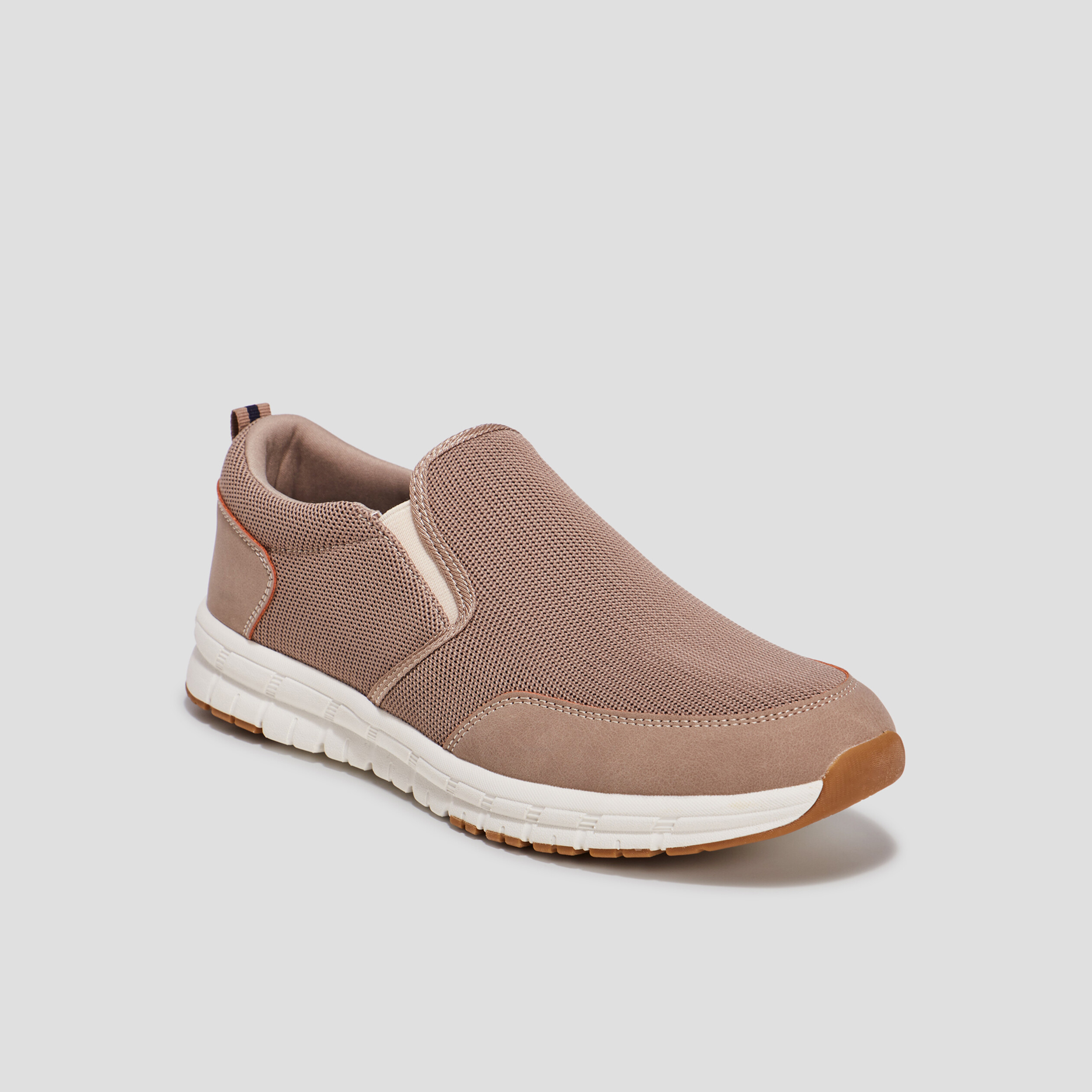 Baskets avec languette d'enfilage sable homme