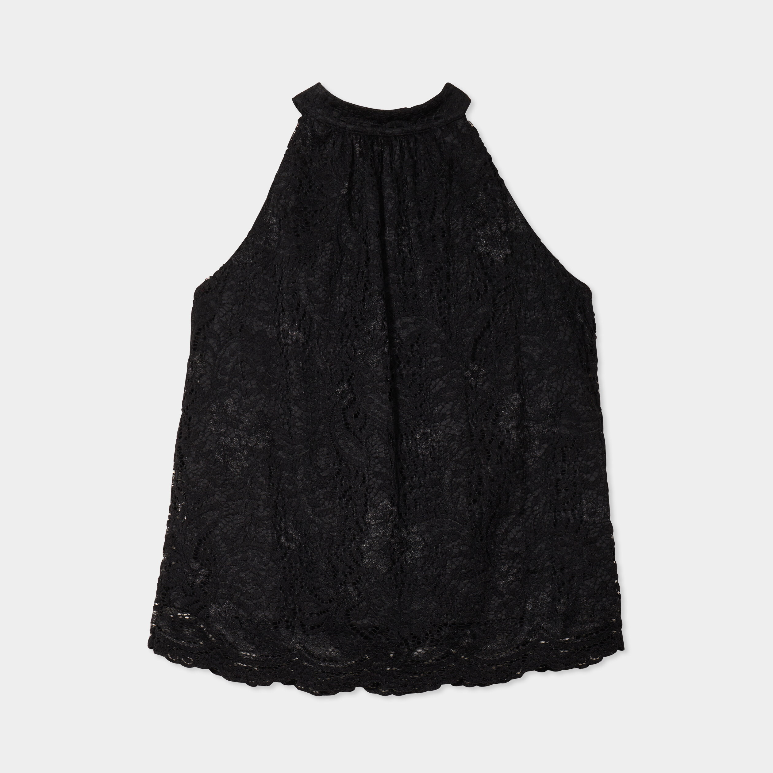 debardeur dentelle encolure americaine noir femme Débardeur dentelle encolure américaine noir femme