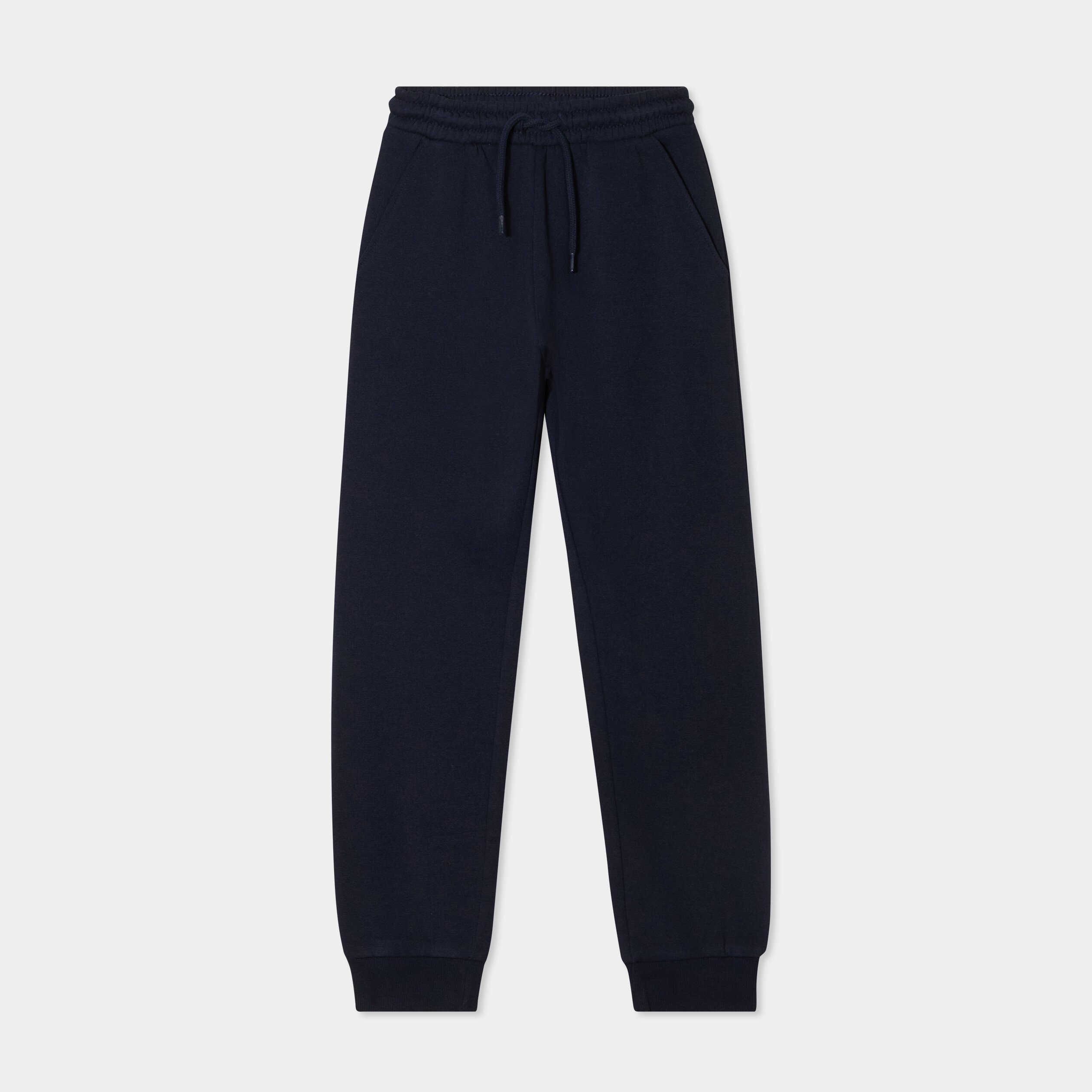 pantalon de jogging molleton bleu marine fille Pantalon de jogging molleton bleu marine fille