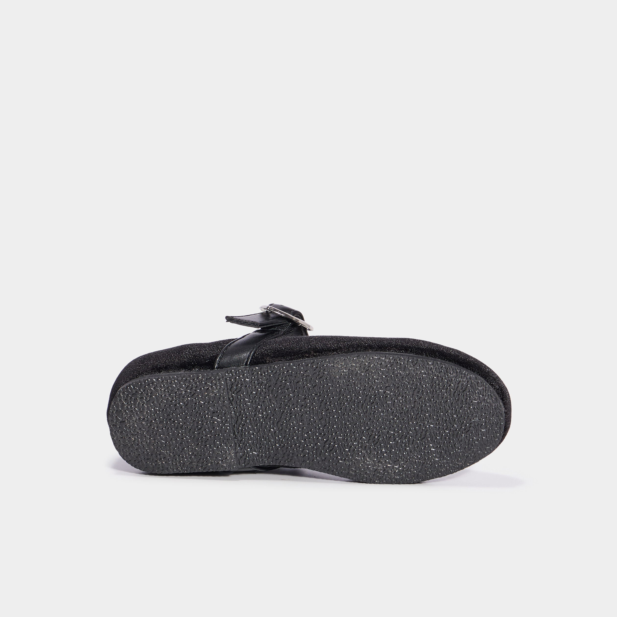 Ballerines effet velours noir fille
