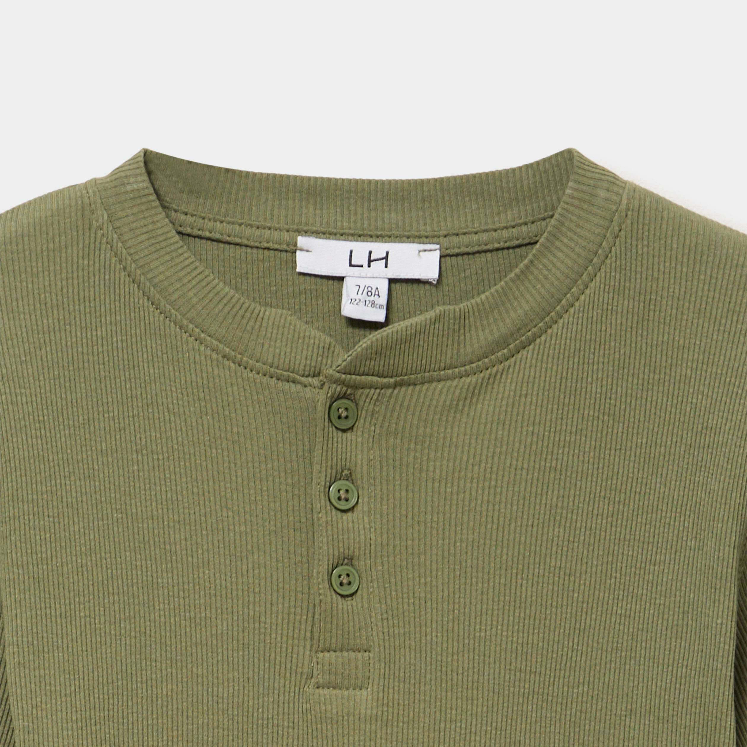 Ensemble pyjama c&ocirc;tel&eacute; pantalon t-shirt vert kaki gar&ccedil;on