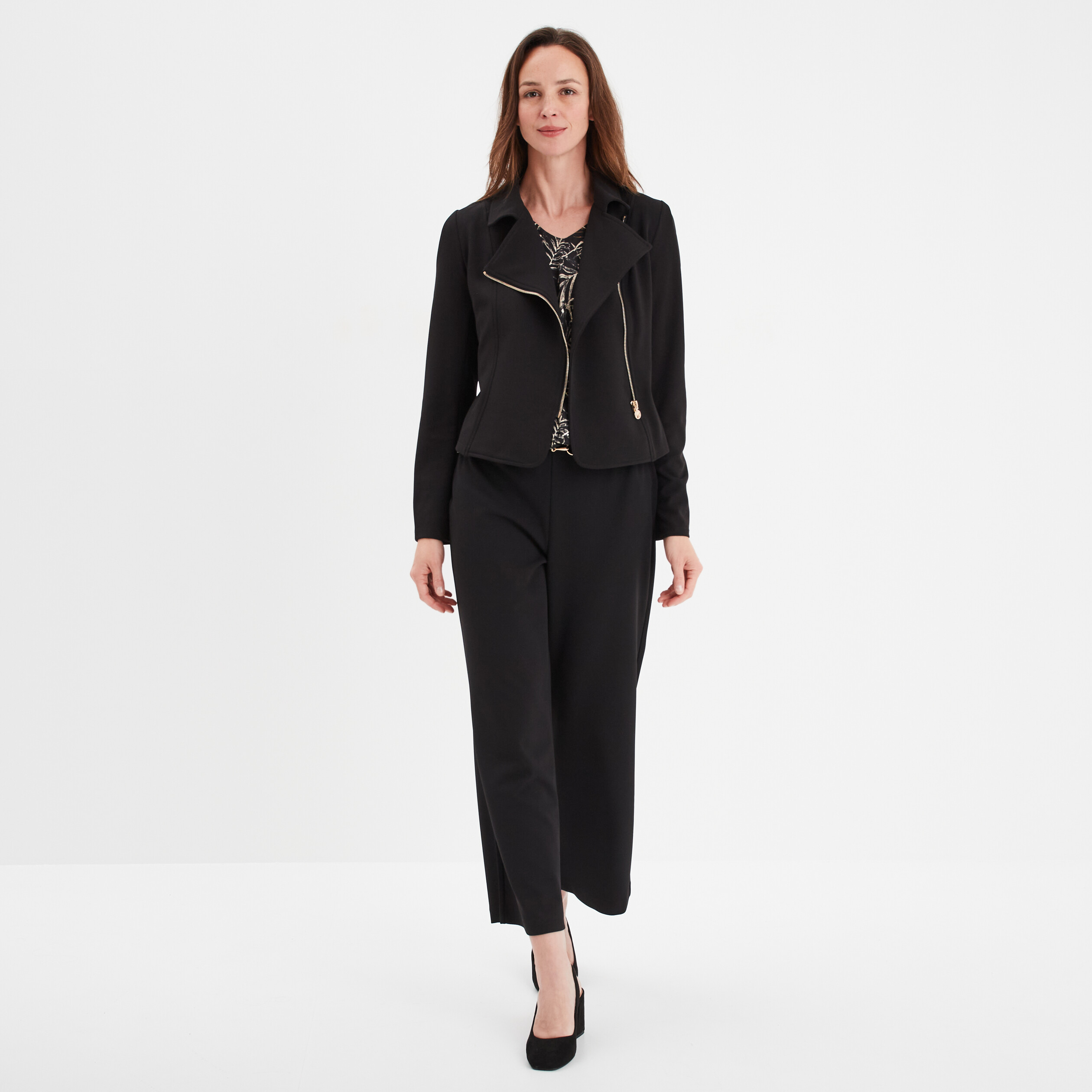veste biker zippee mosquitos noir femme Veste biker zippée Mosquitos noir femme