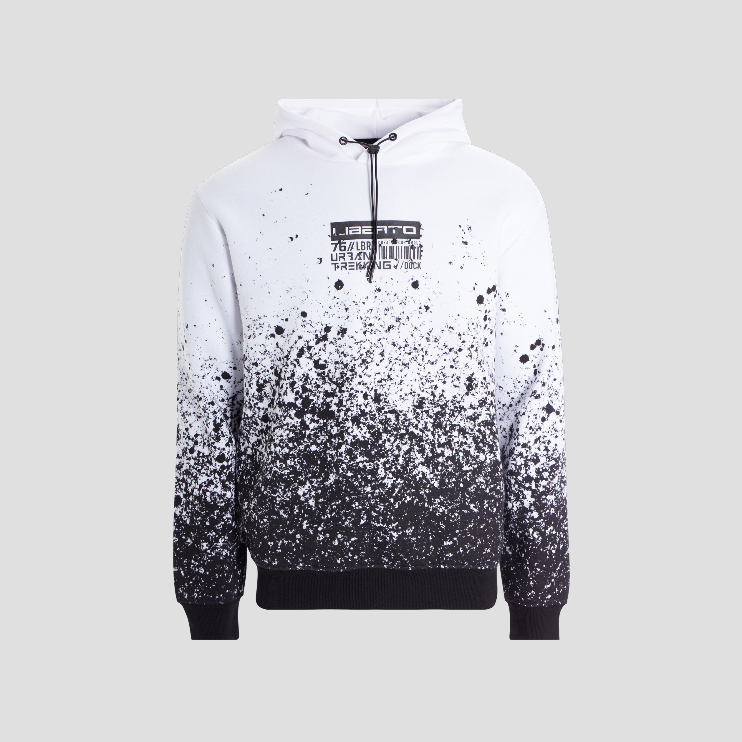 Sweat à capuche hoodie blanc homme