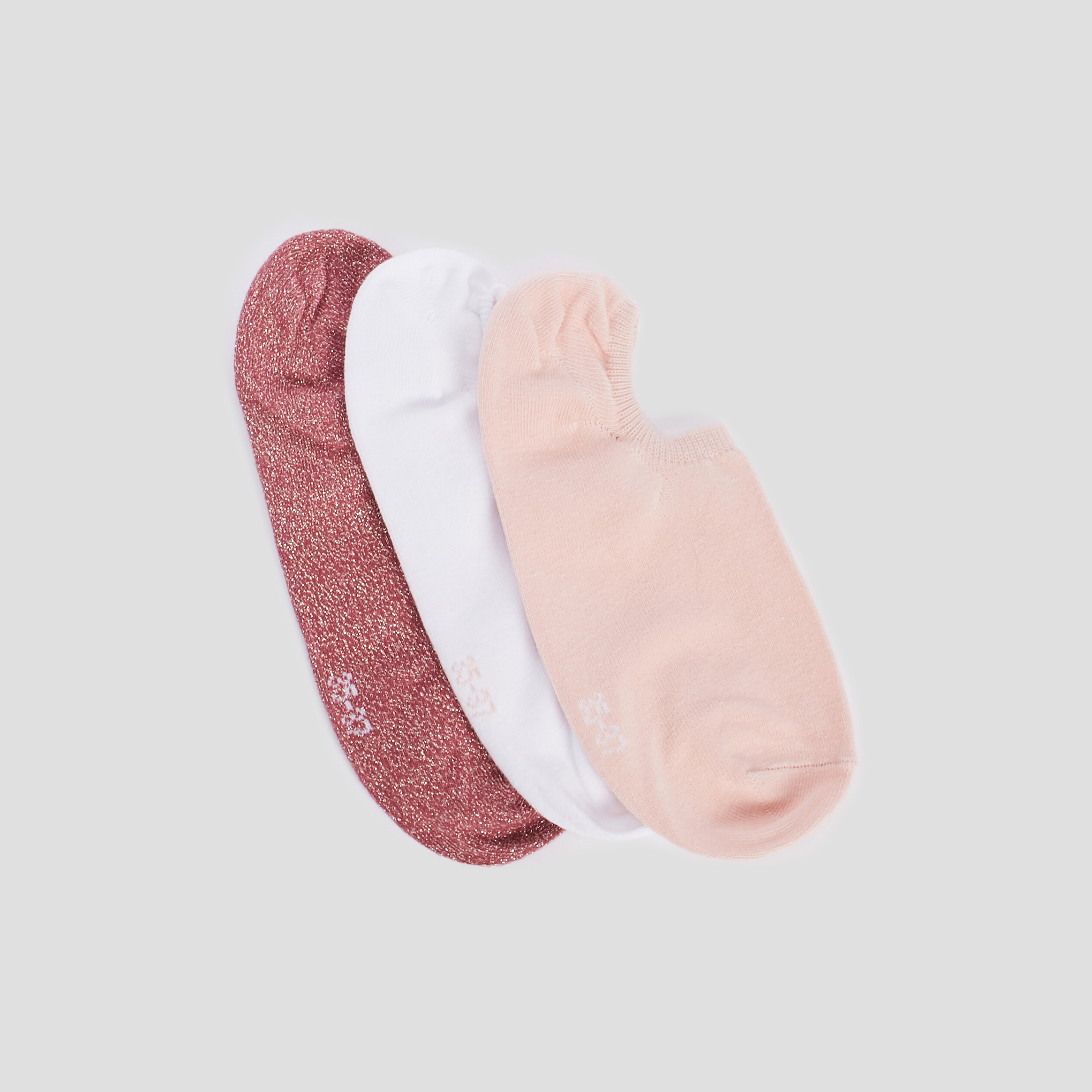 lot 3 paires de socquettes rose femme Lot 3 paires de socquettes rose femme