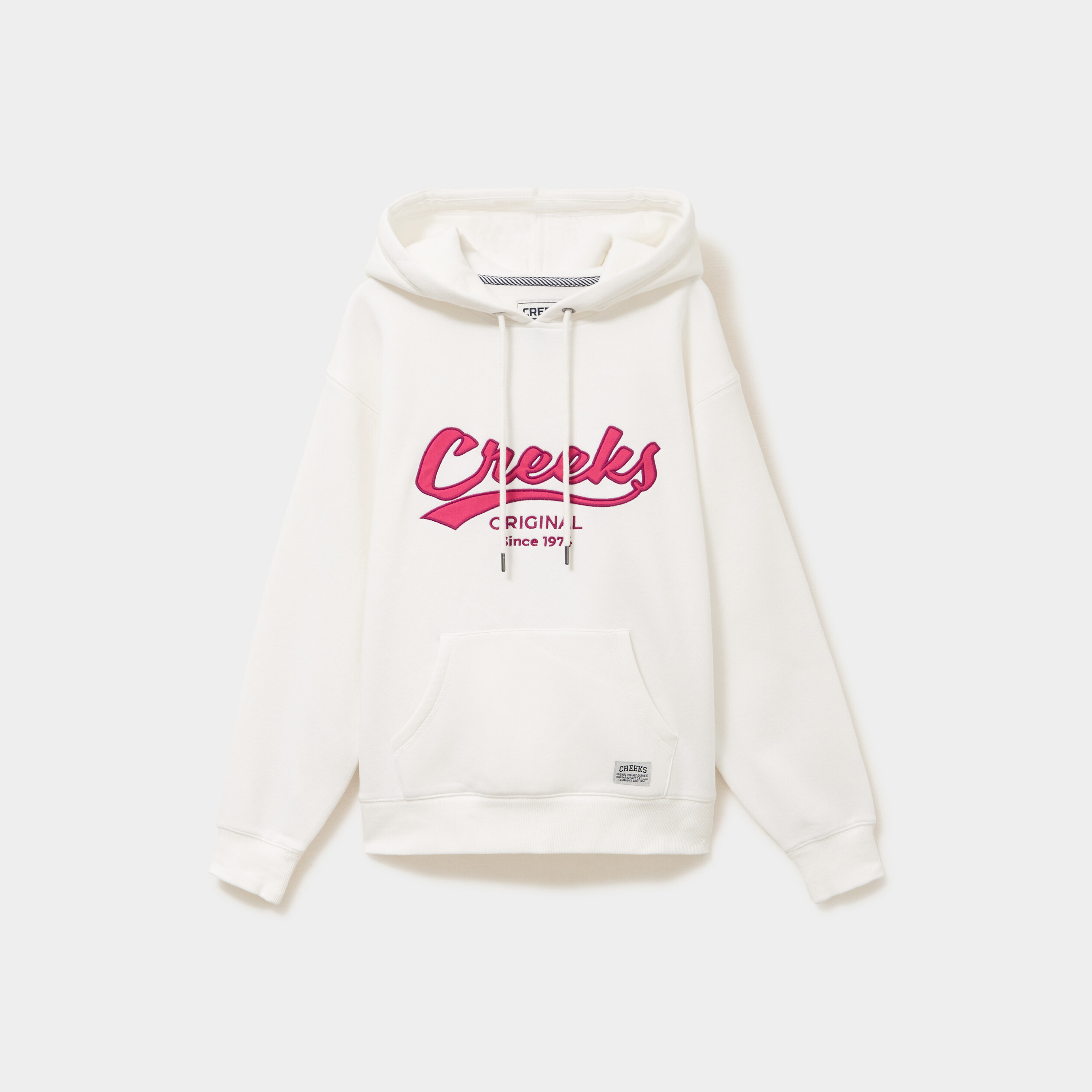 Sweat &agrave; capuche hoodie blanc femme
