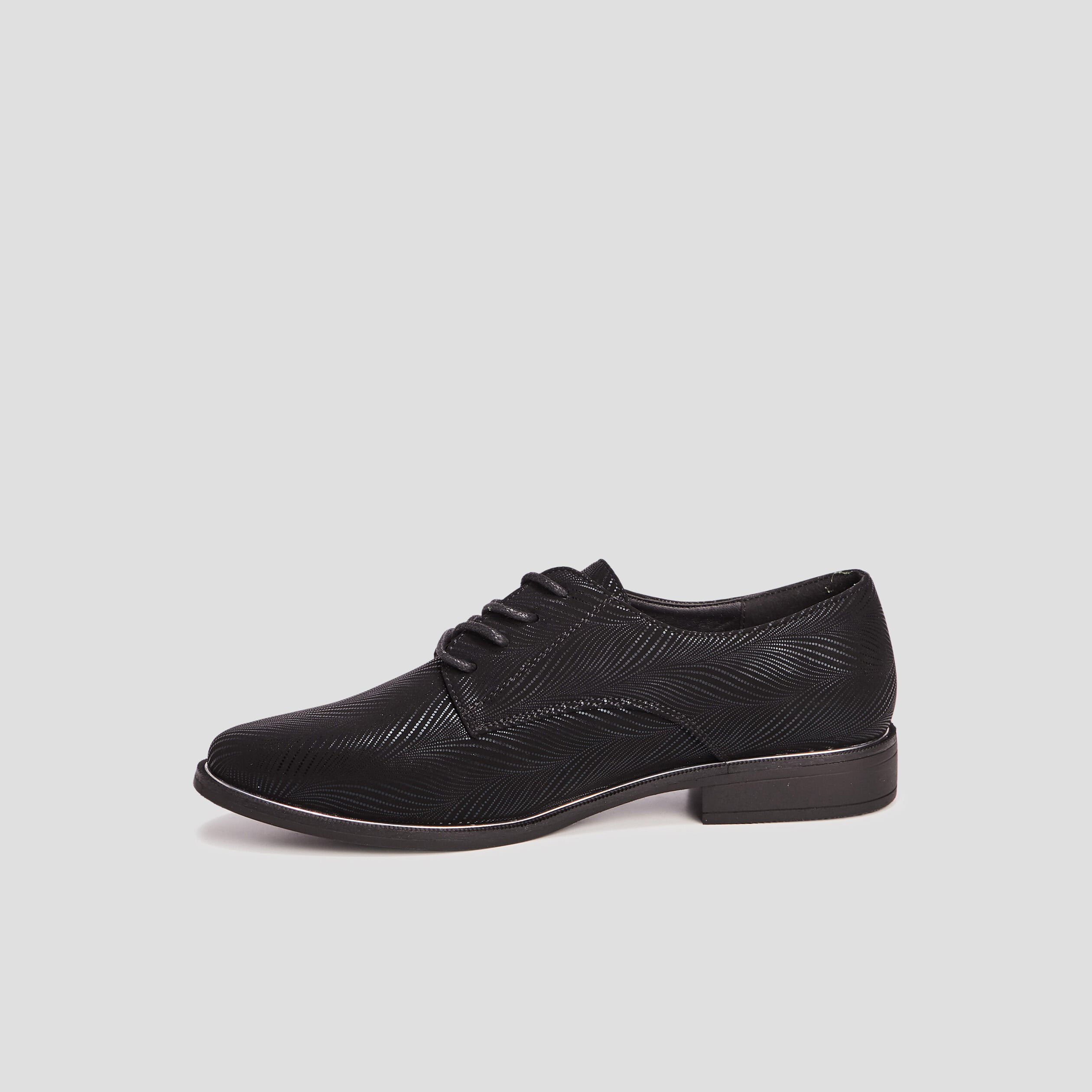 Derbies &agrave; lacets noir femme