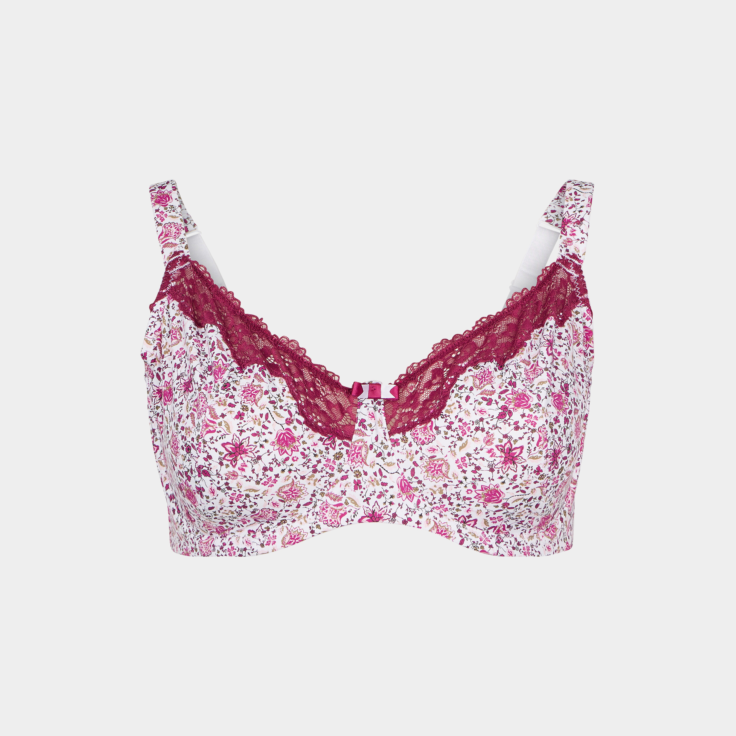 Soutien-gorge corbeille microfibre beige femme grande taille