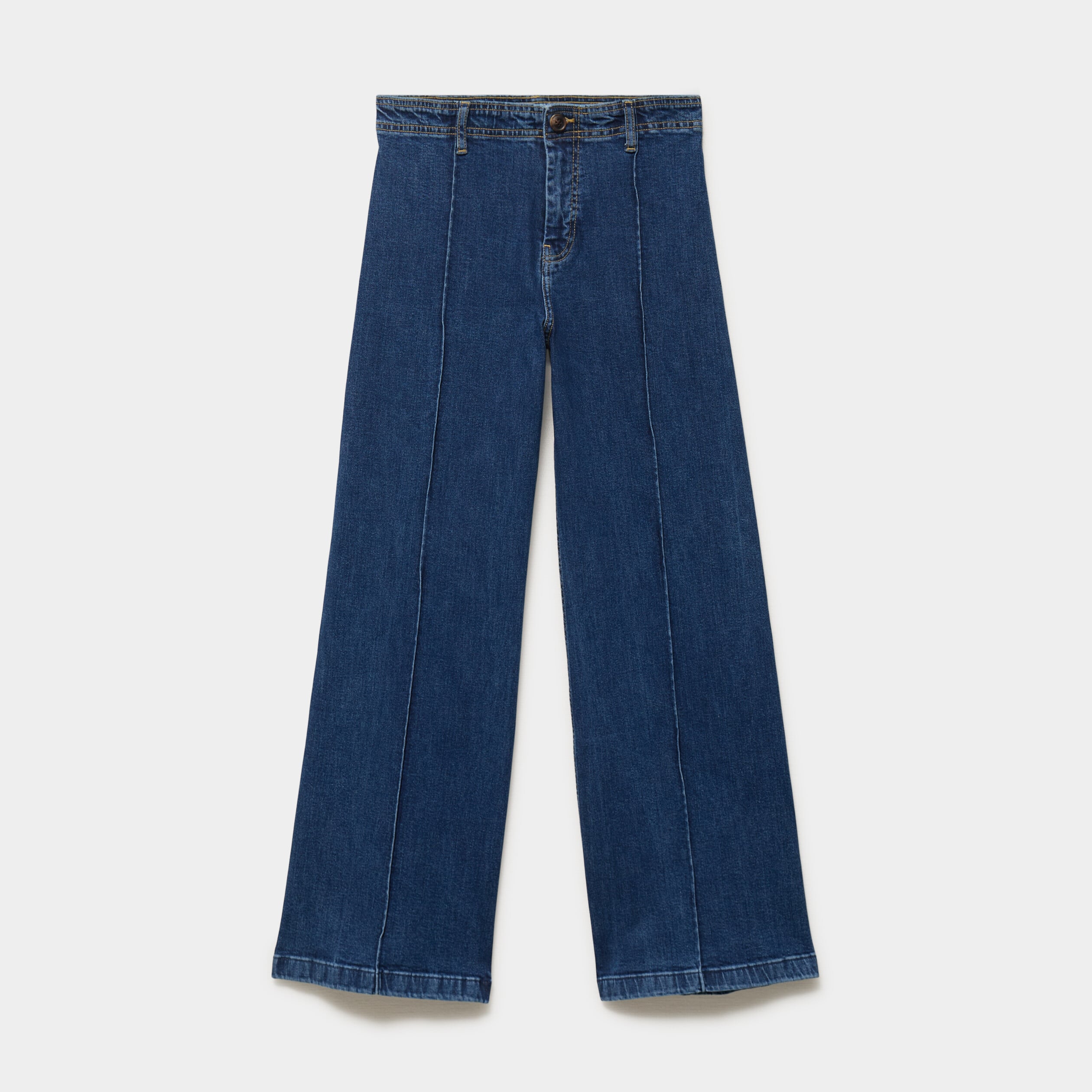 Jean denim flare coton majoritaire denim stone femme