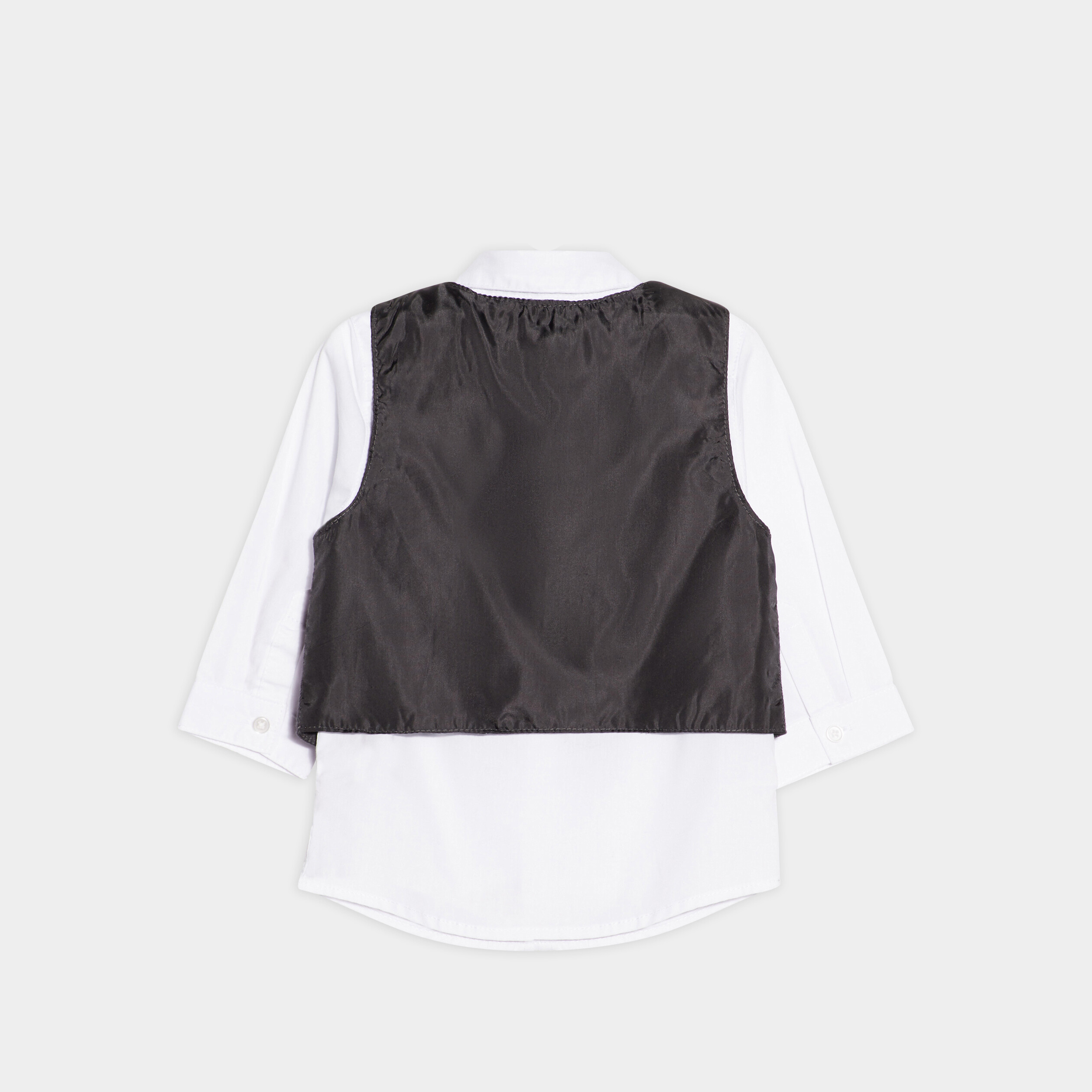 Ensemble 3 pièces de costume gris bébé garçon