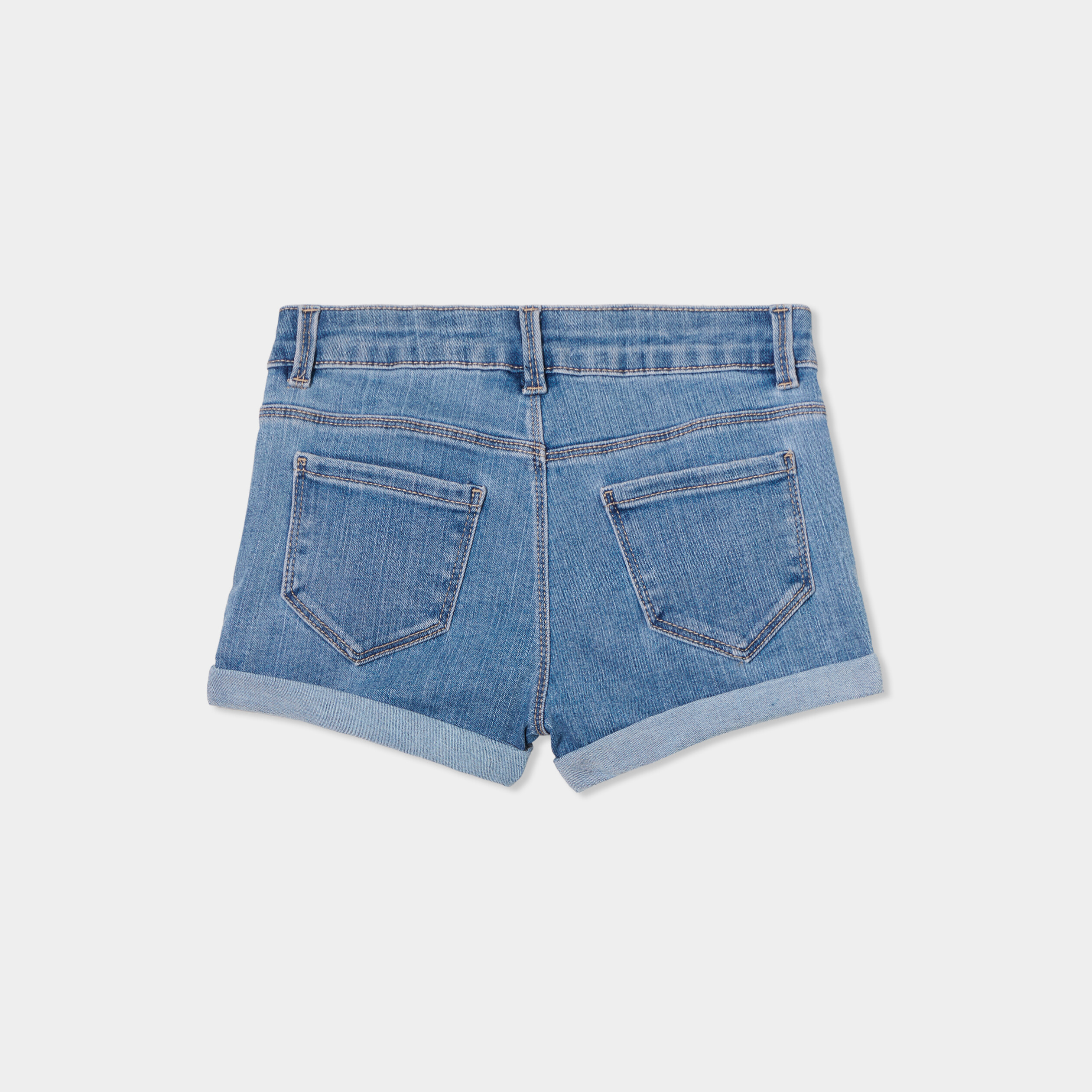 Short en jean denim 5 poches denim double stone fille