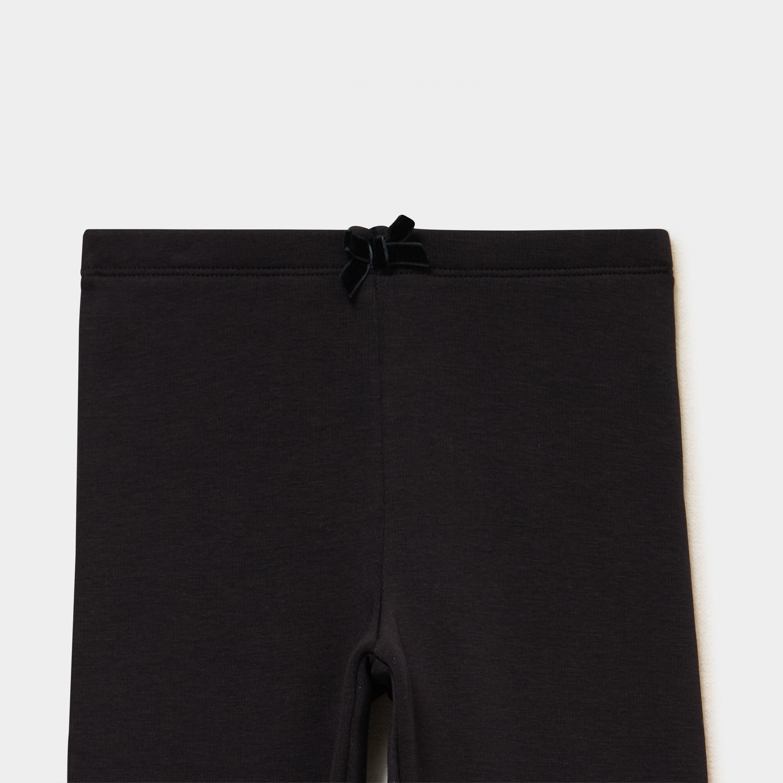 Legging molleton doubl&eacute; polaire noir fille