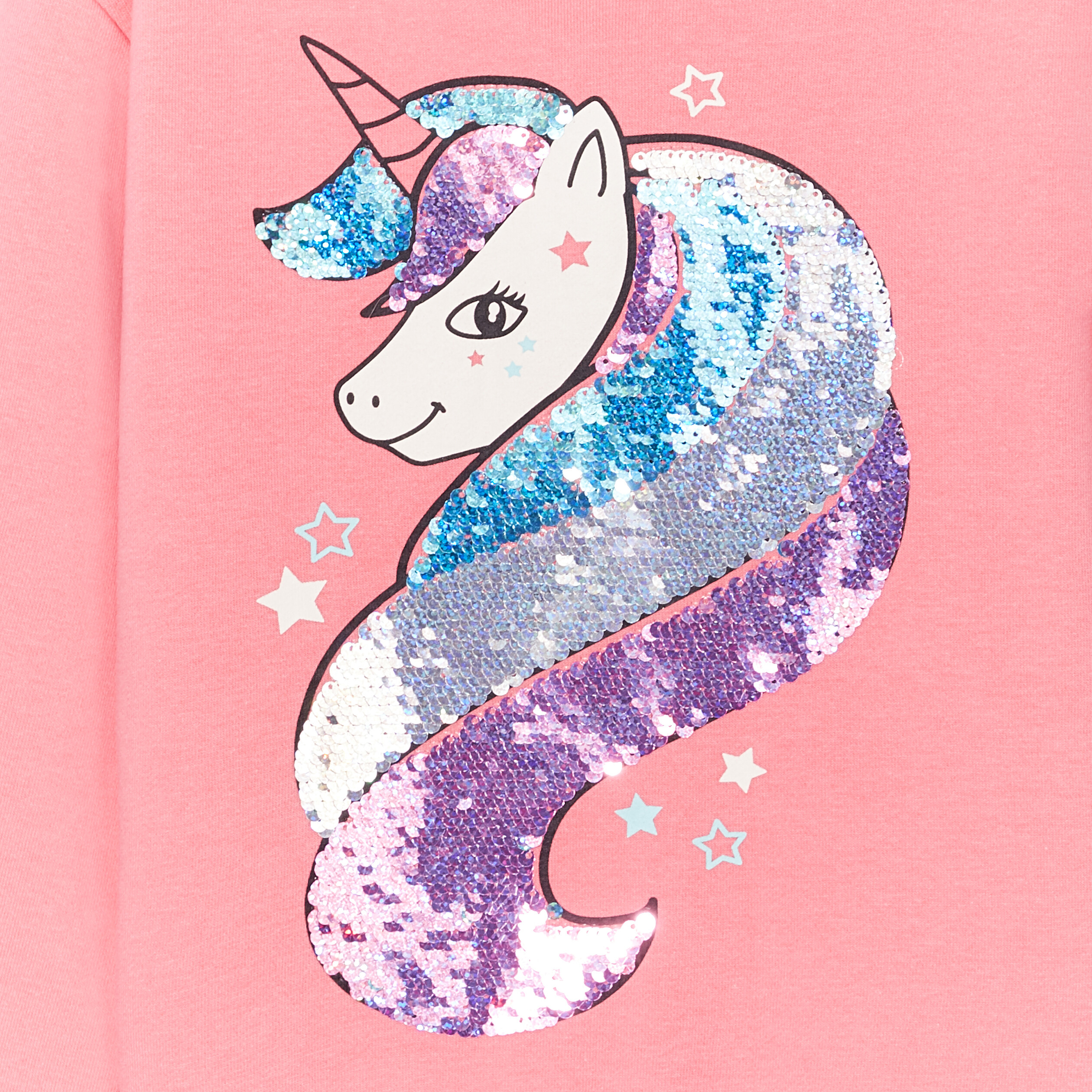 sweat a capuche hoodie sequins rose framboise fille Sweat à capuche hoodie sequins rose framboise fille