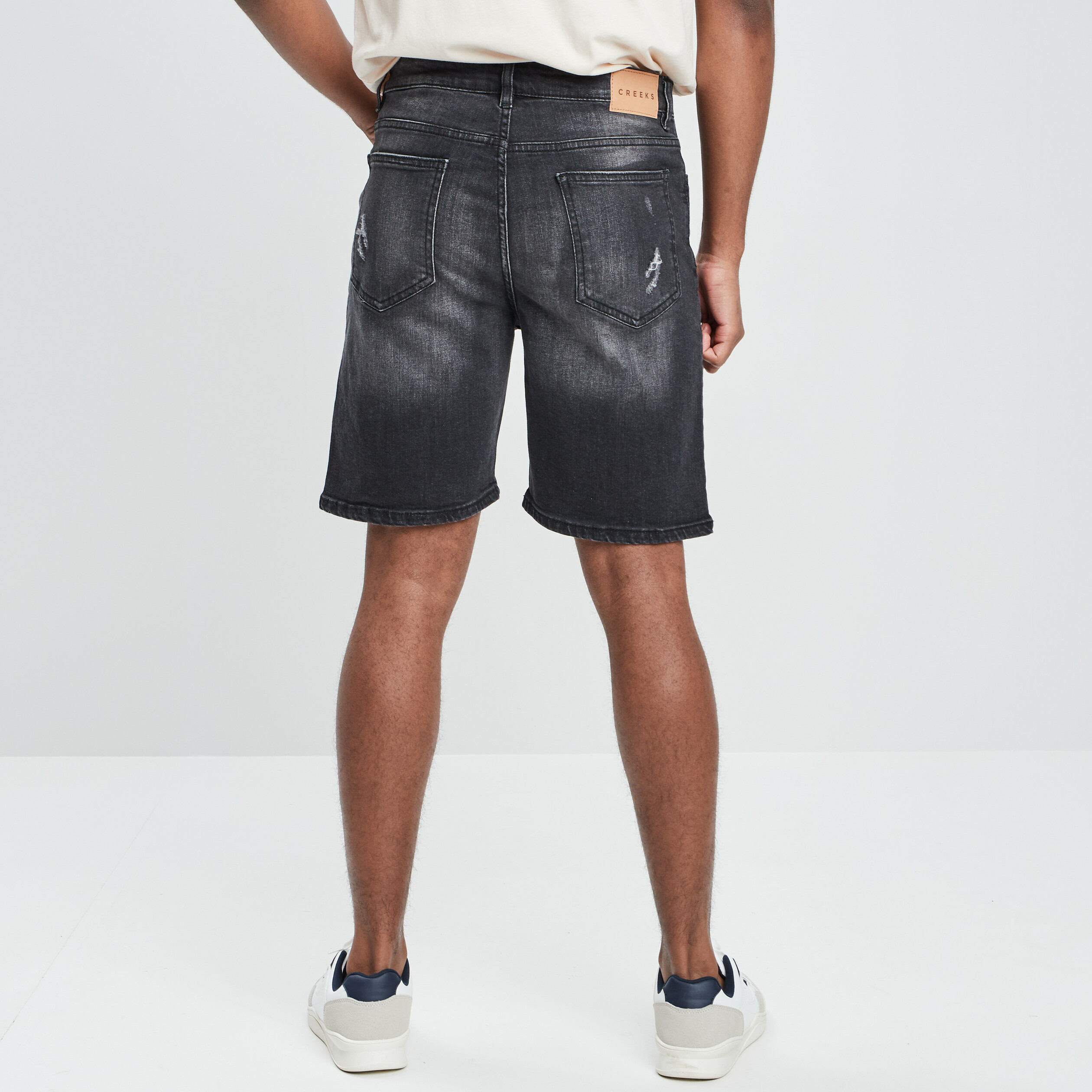 short regular en jean denim noir homme Short regular en jean denim noir homme