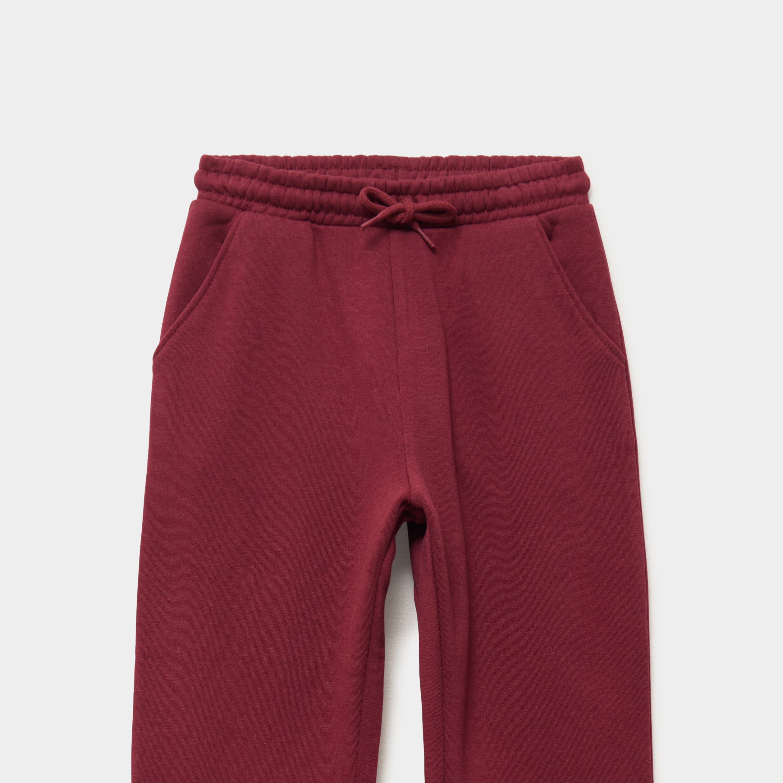 Pantalon de jogging molleton bordeaux fille