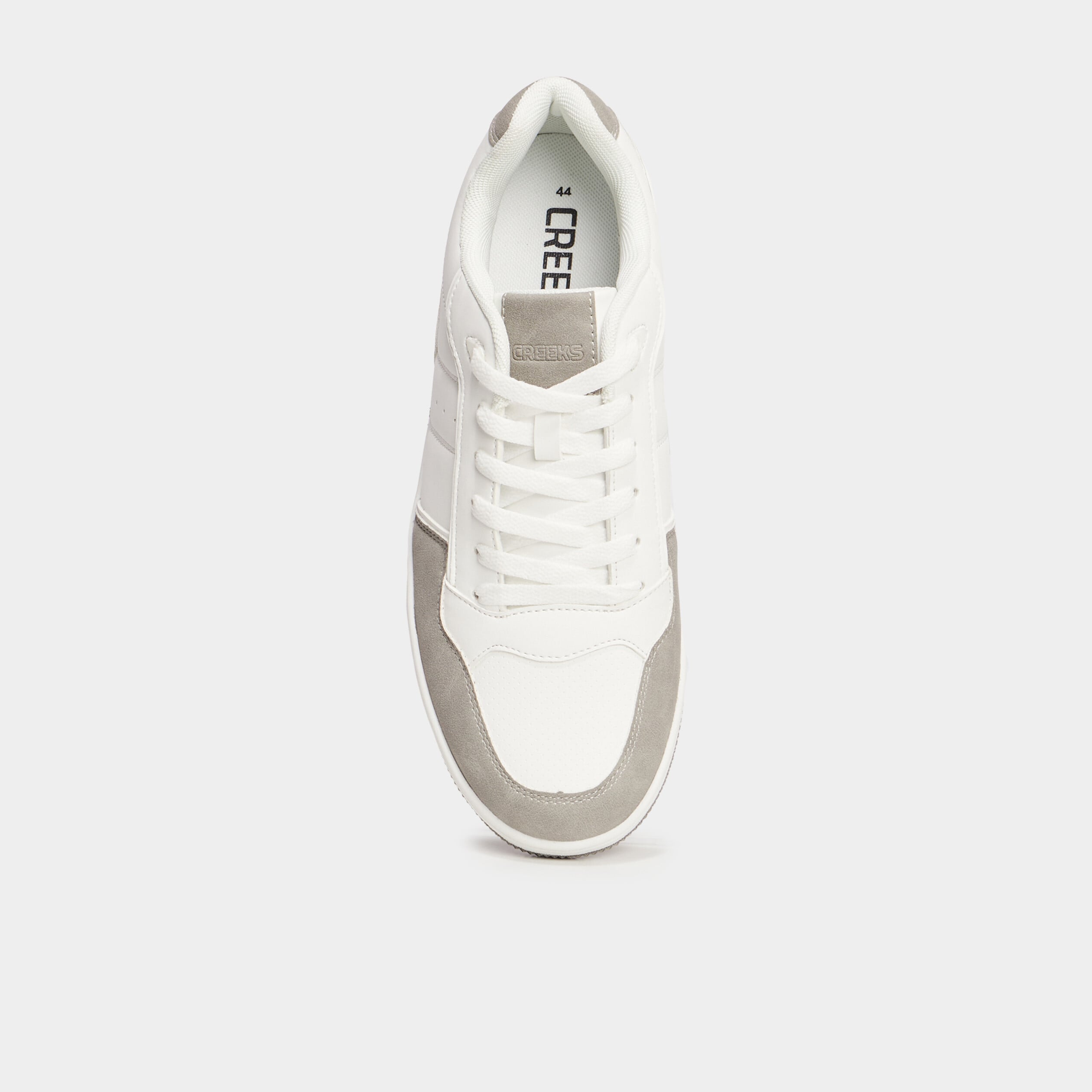 Tennis basses &agrave; lacets gris homme