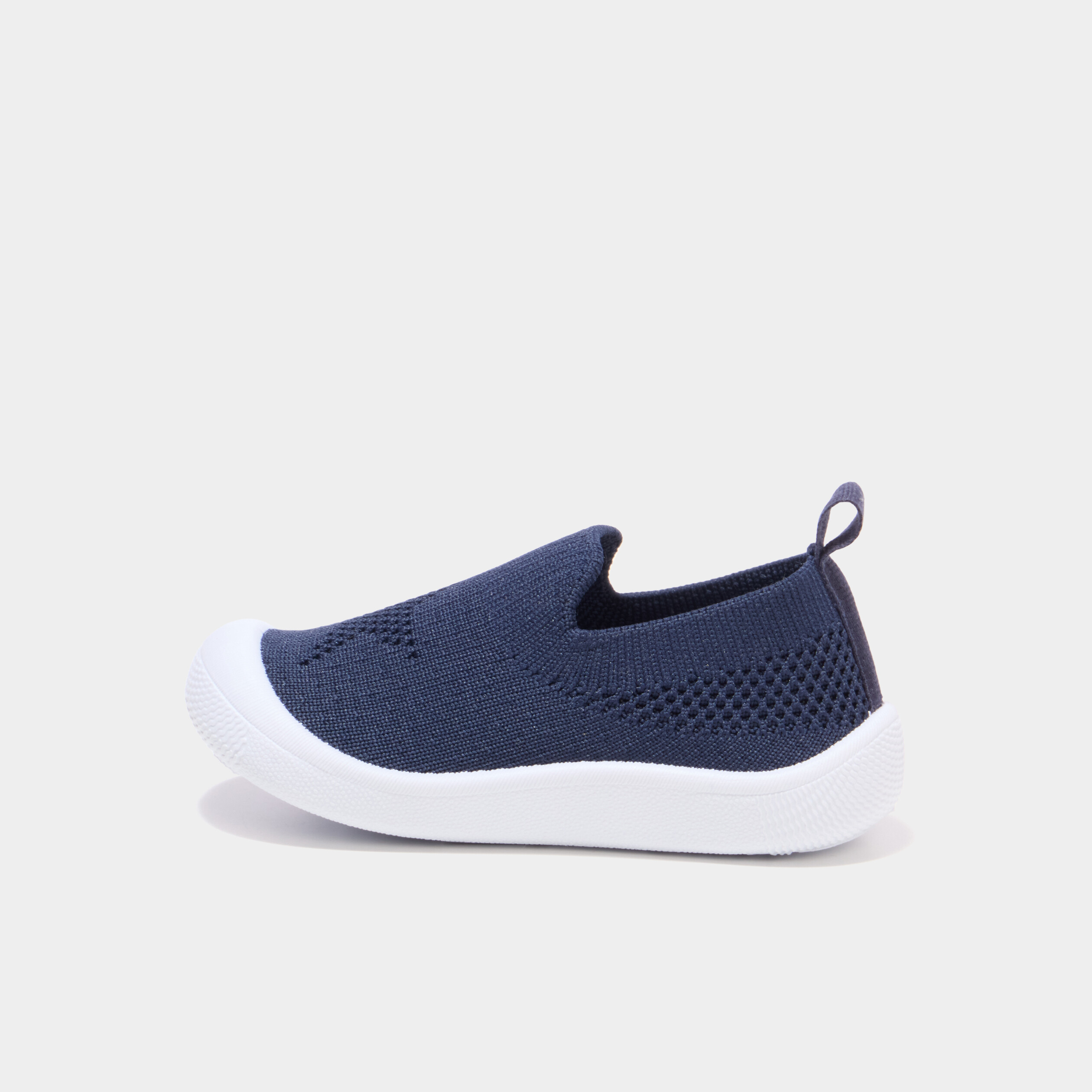 Baskets bout renforc&eacute; &agrave; semelle souple bleu marine b&eacute;b&eacute; gar&ccedil;on