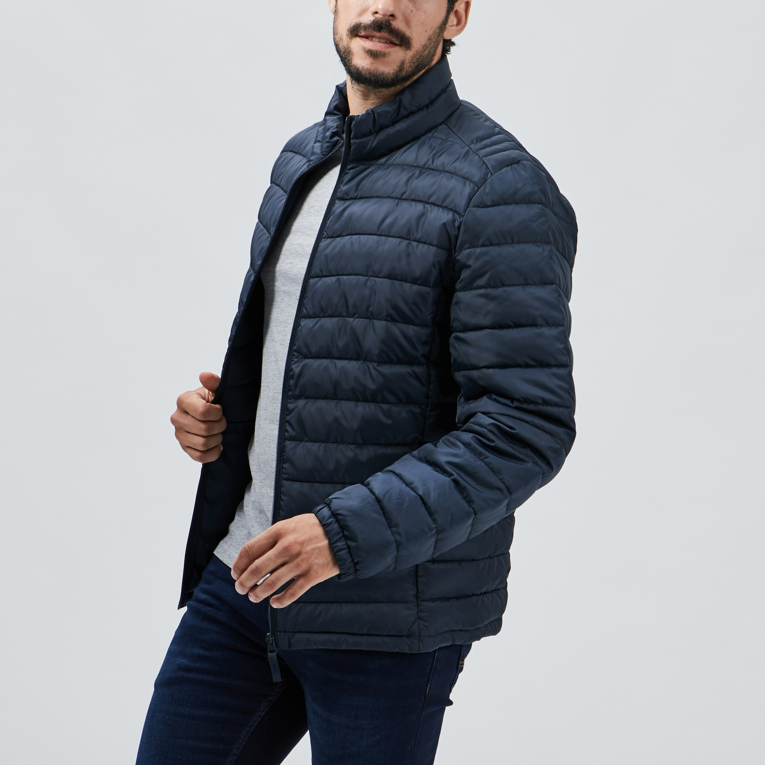 doudoune homme bleu marine
