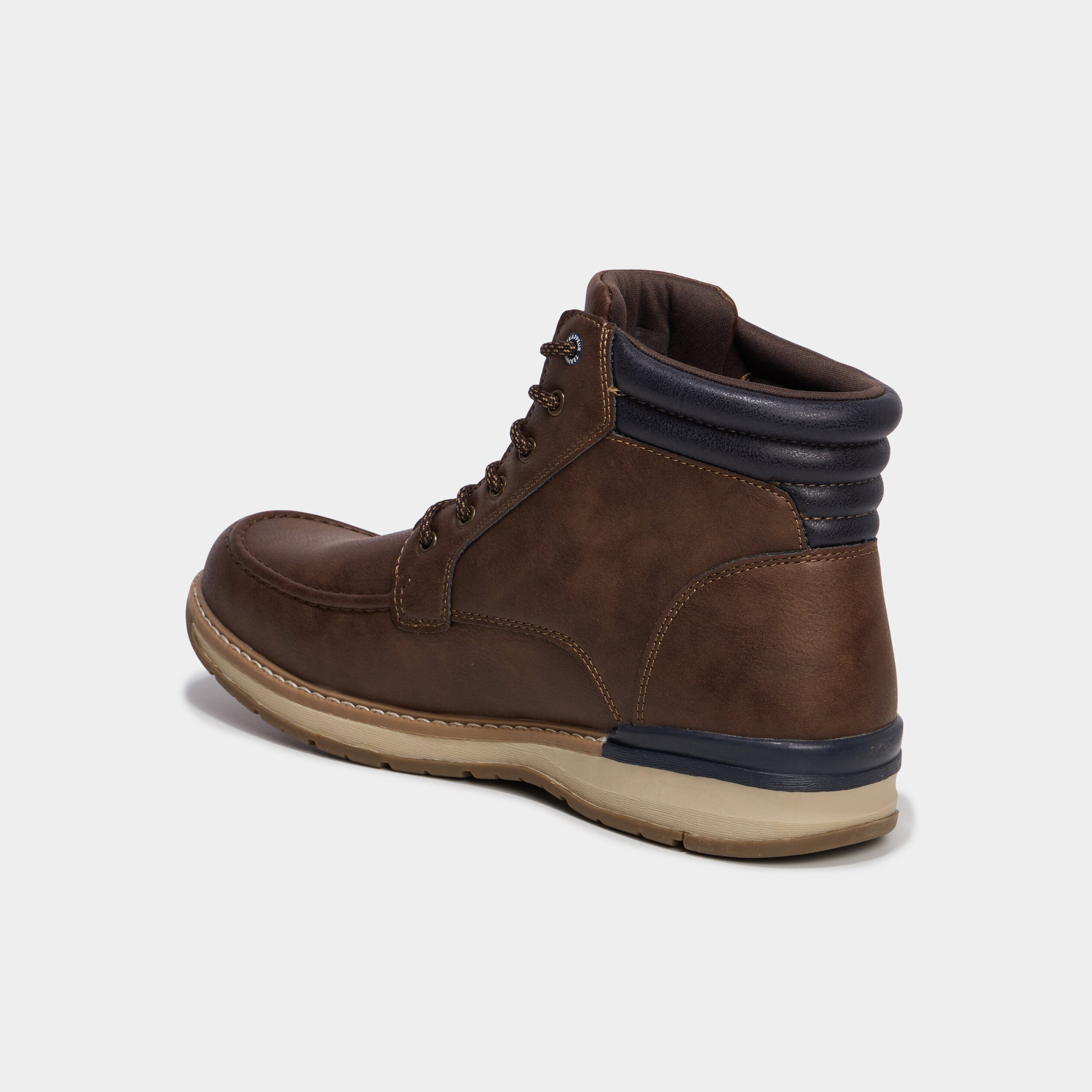 Bottines avec lacets marron homme