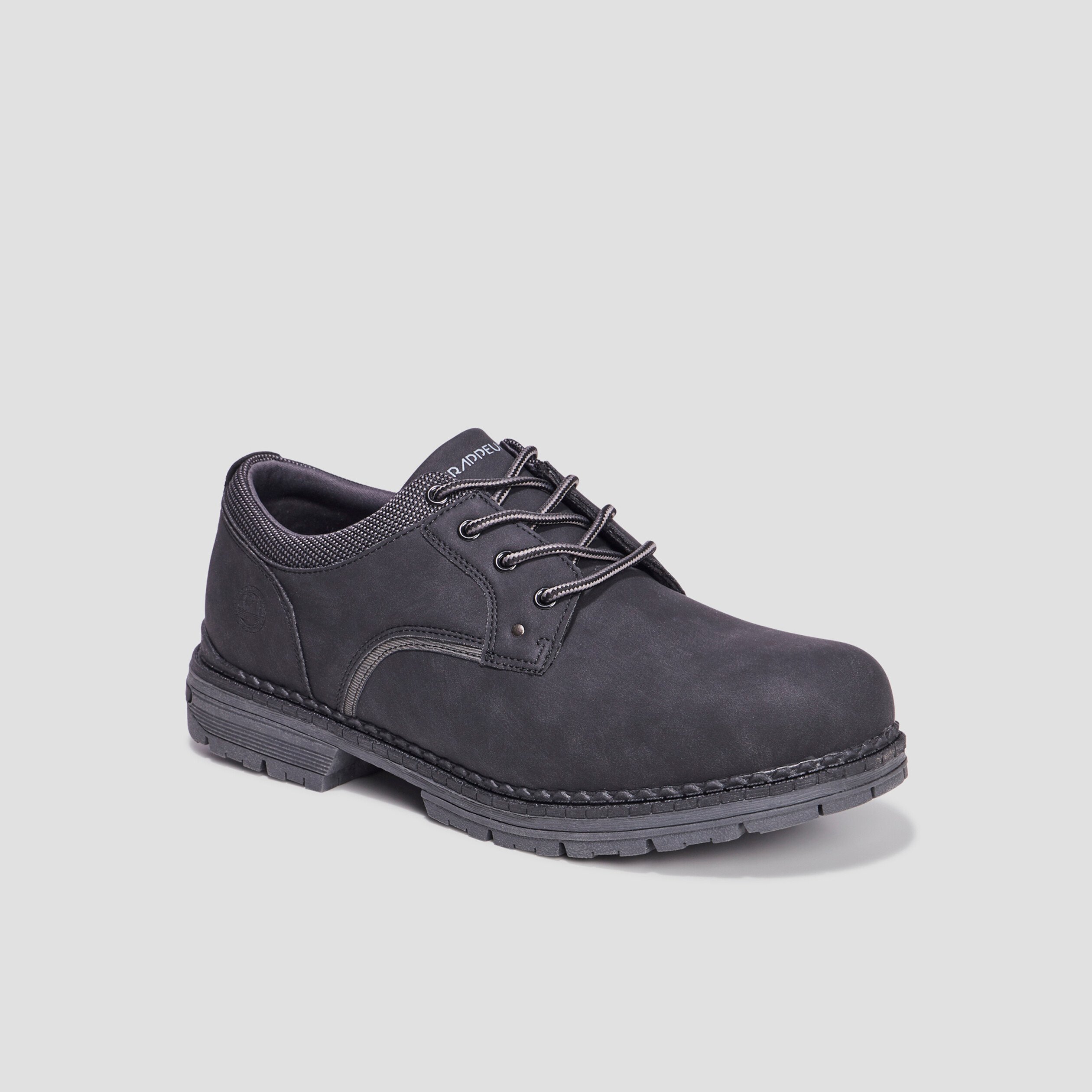 Derbies à lacets semelle crantée noir homme