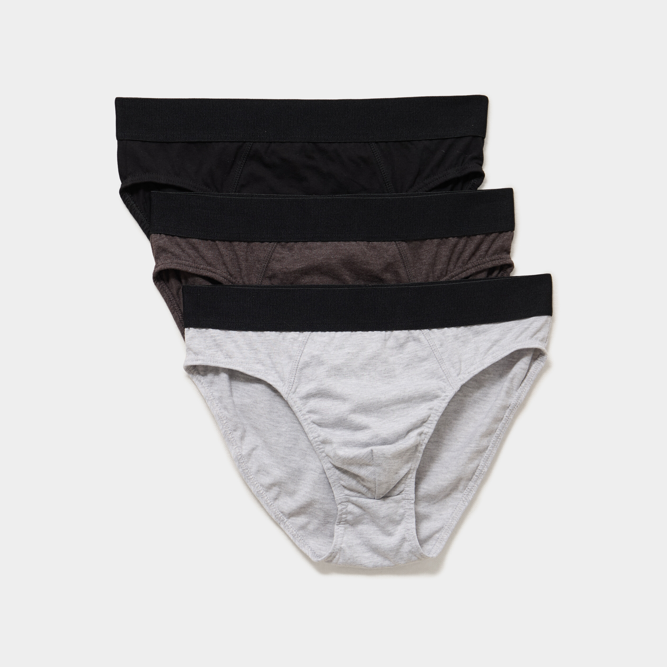 Lot 3 slips gris homme