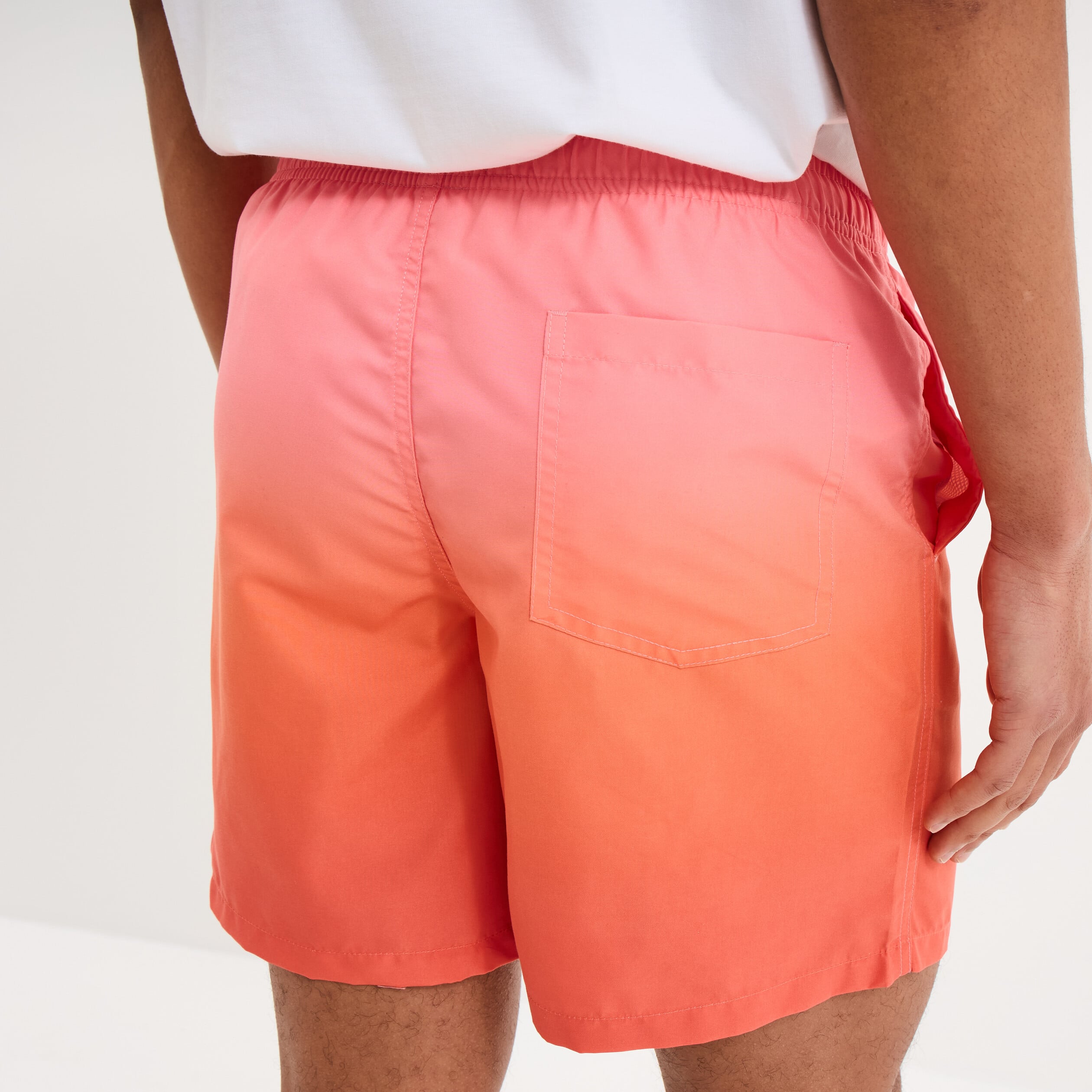 Short de bain orange homme