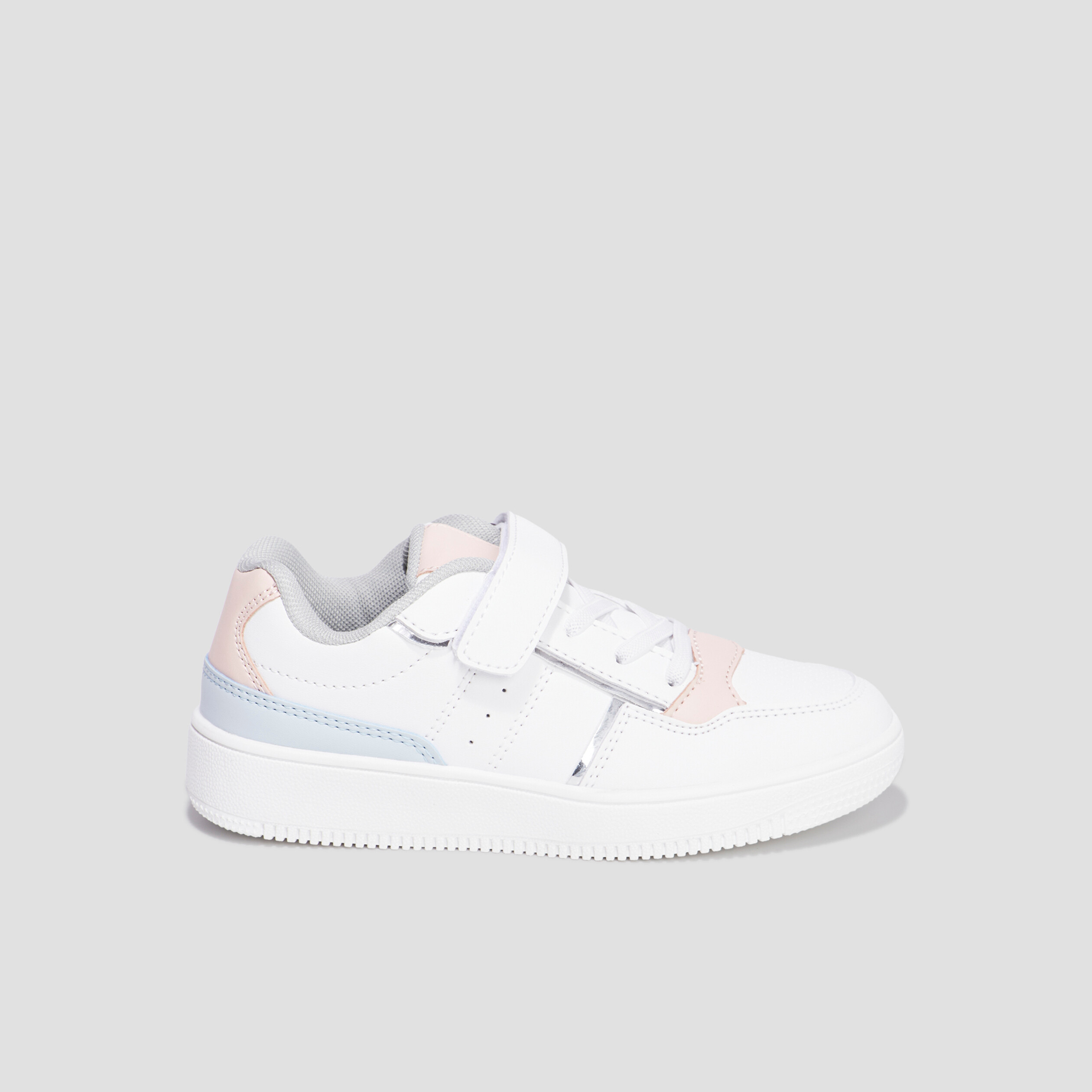 tennis basses a scratchs creeks iconic blanc fille Tennis basses à scratchs Creeks Iconic blanc fille