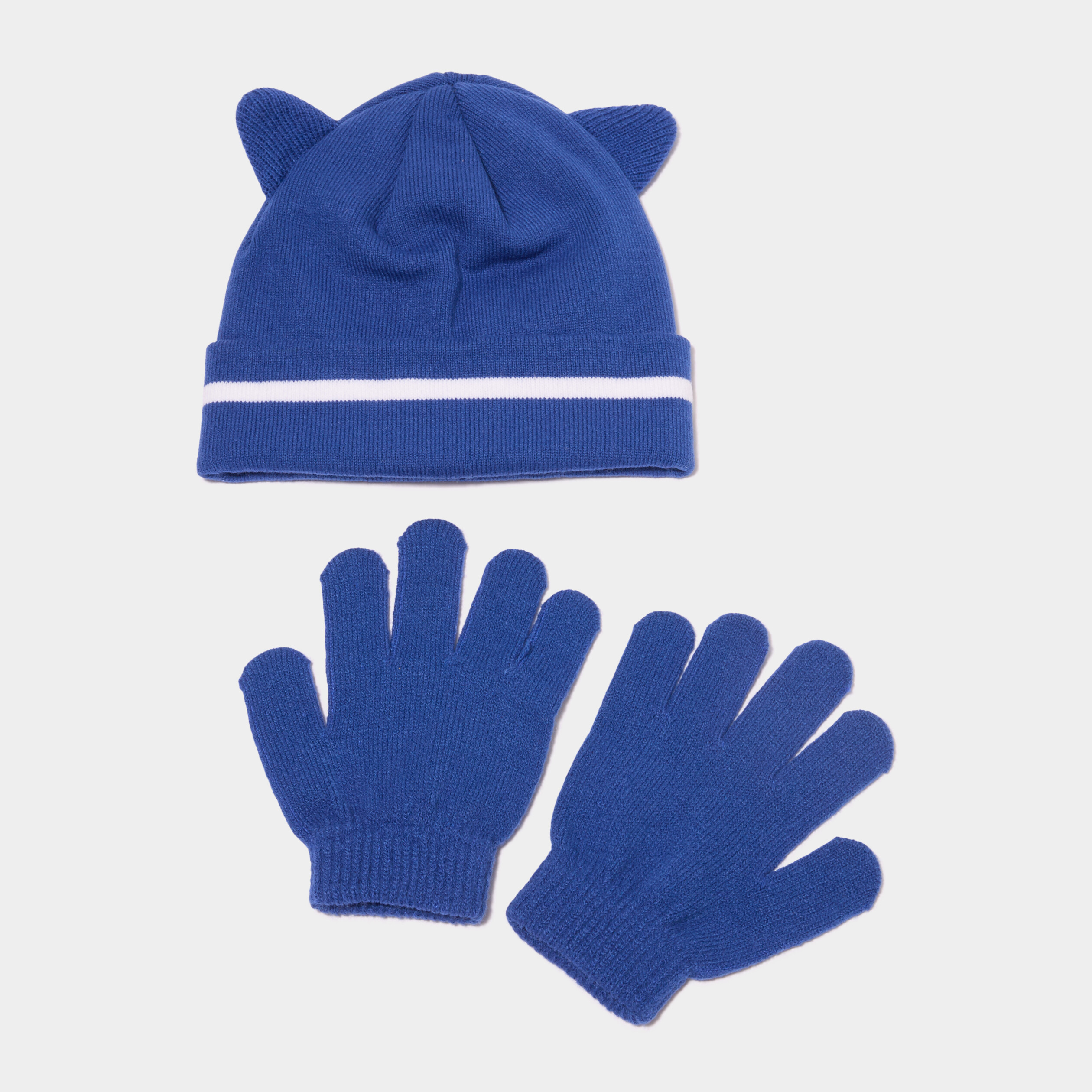 Ensemble bonnet et gants Sonic bleu gar&ccedil;on