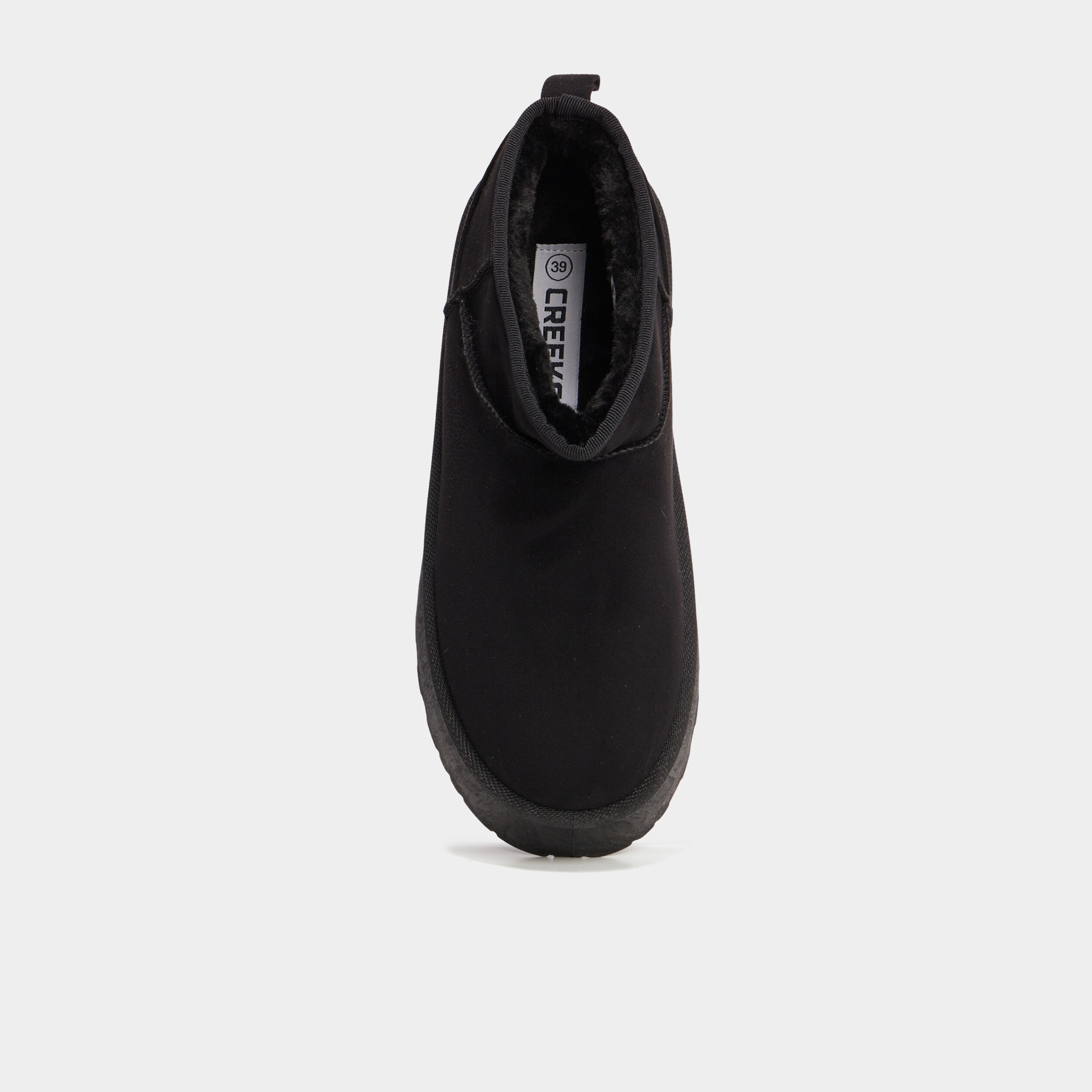Bottines compens&eacute;es fourr&eacute;es Creeks noir femme