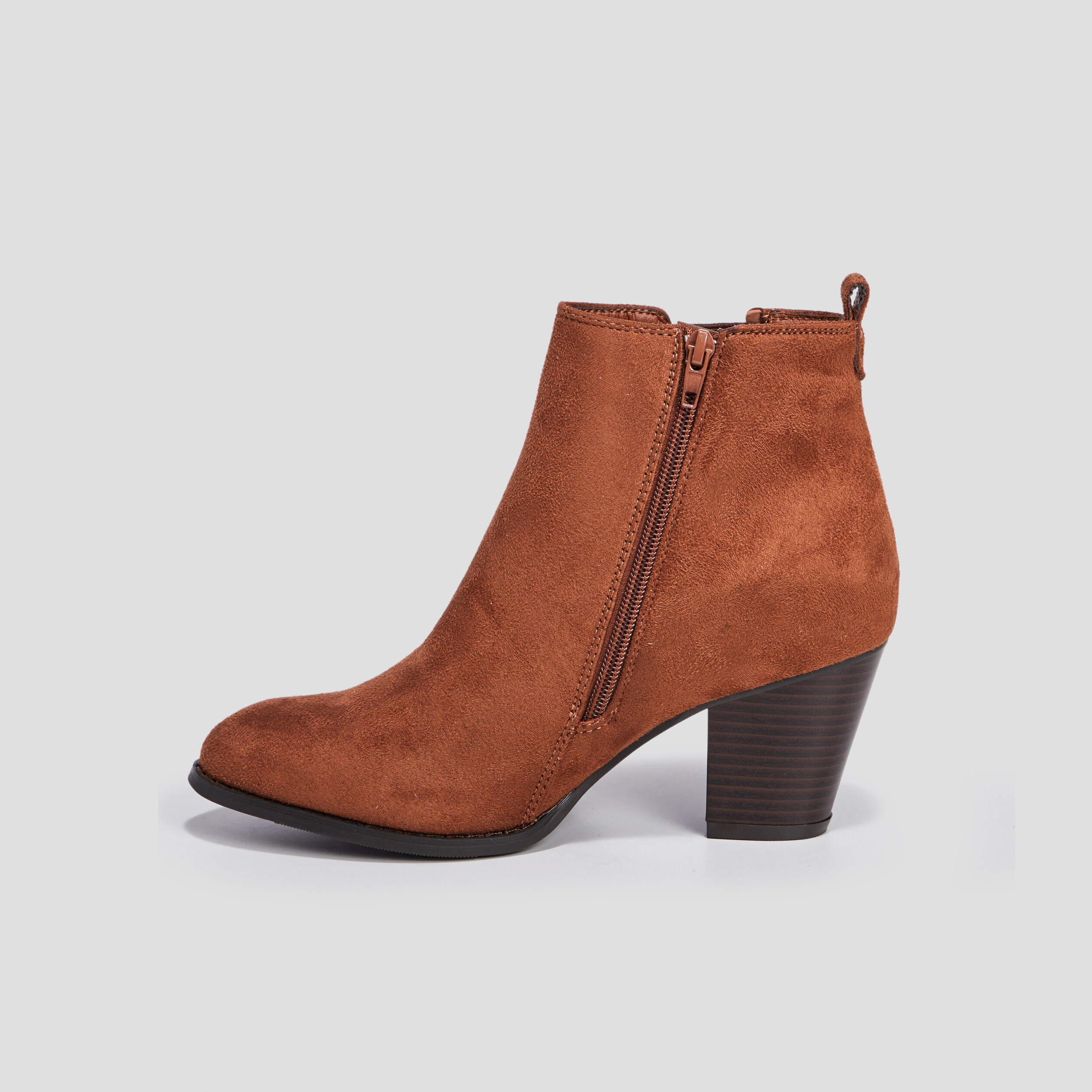 Bottines Chelsea Pour Femme à Talon Bloc - Fermeture Éclair Latérale, Cuir Synthétique