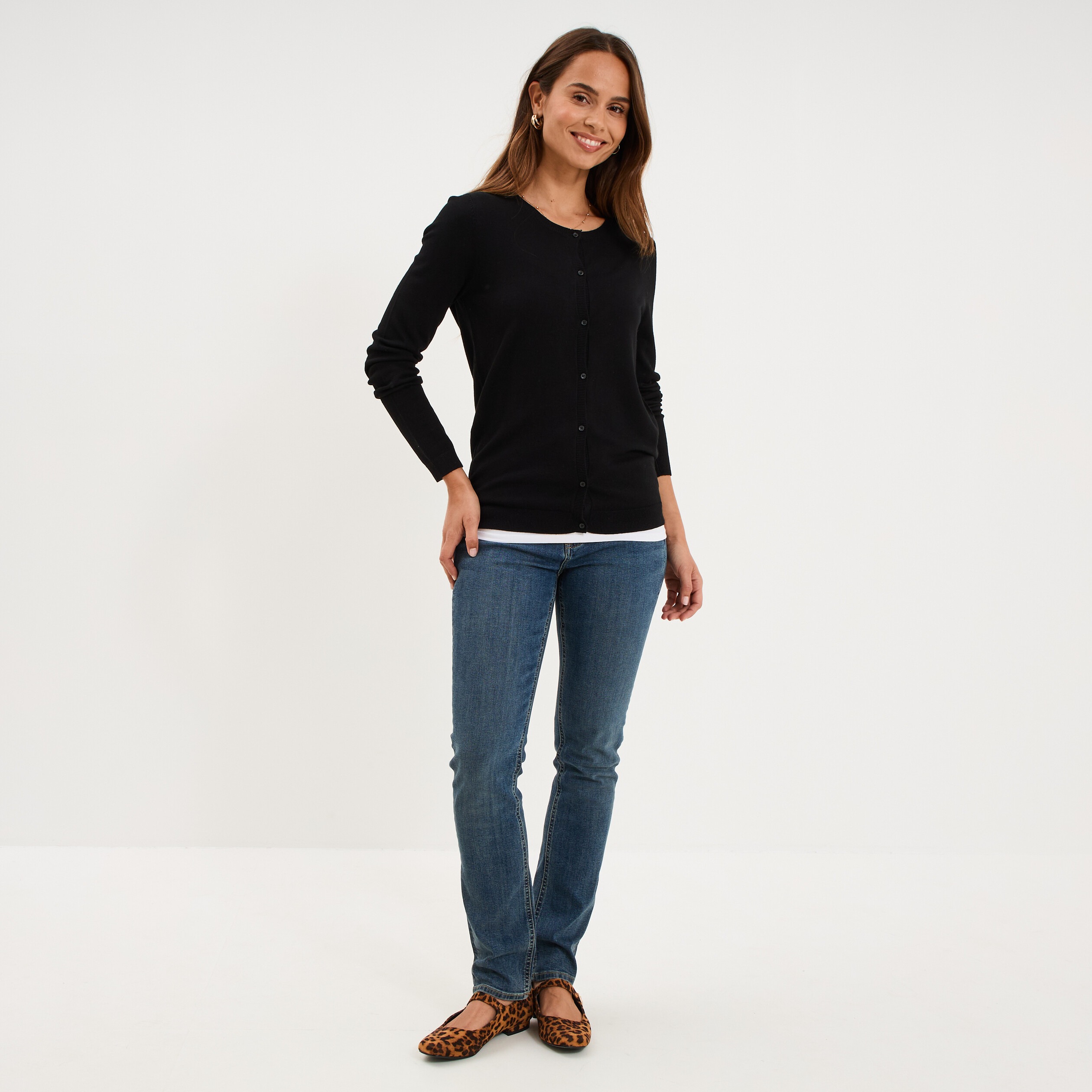 Jeans slim taille haute denim dirty femme