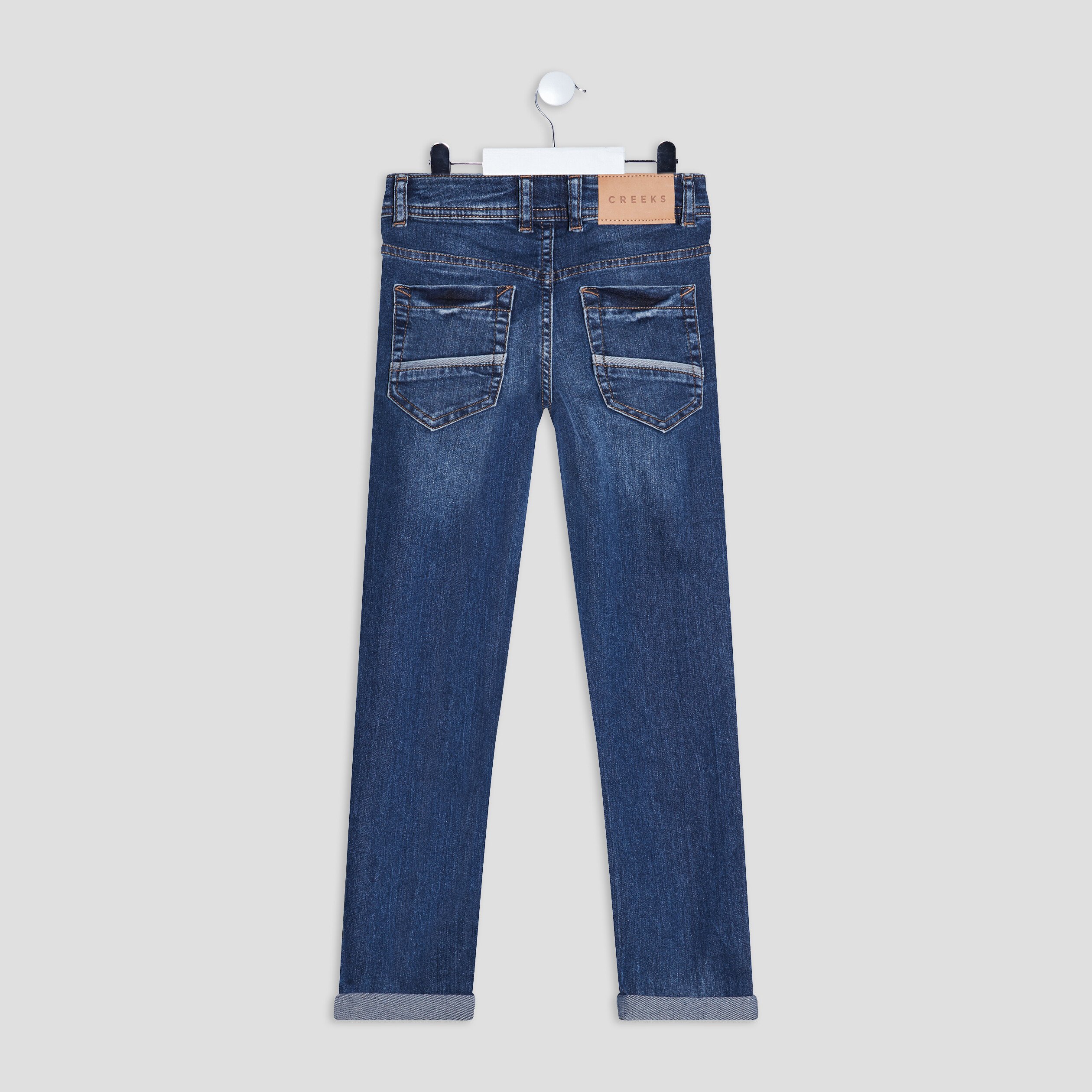 jeans slim stretch creeks denim stone garcon Jeans slim stretch Creeks denim stone garçon