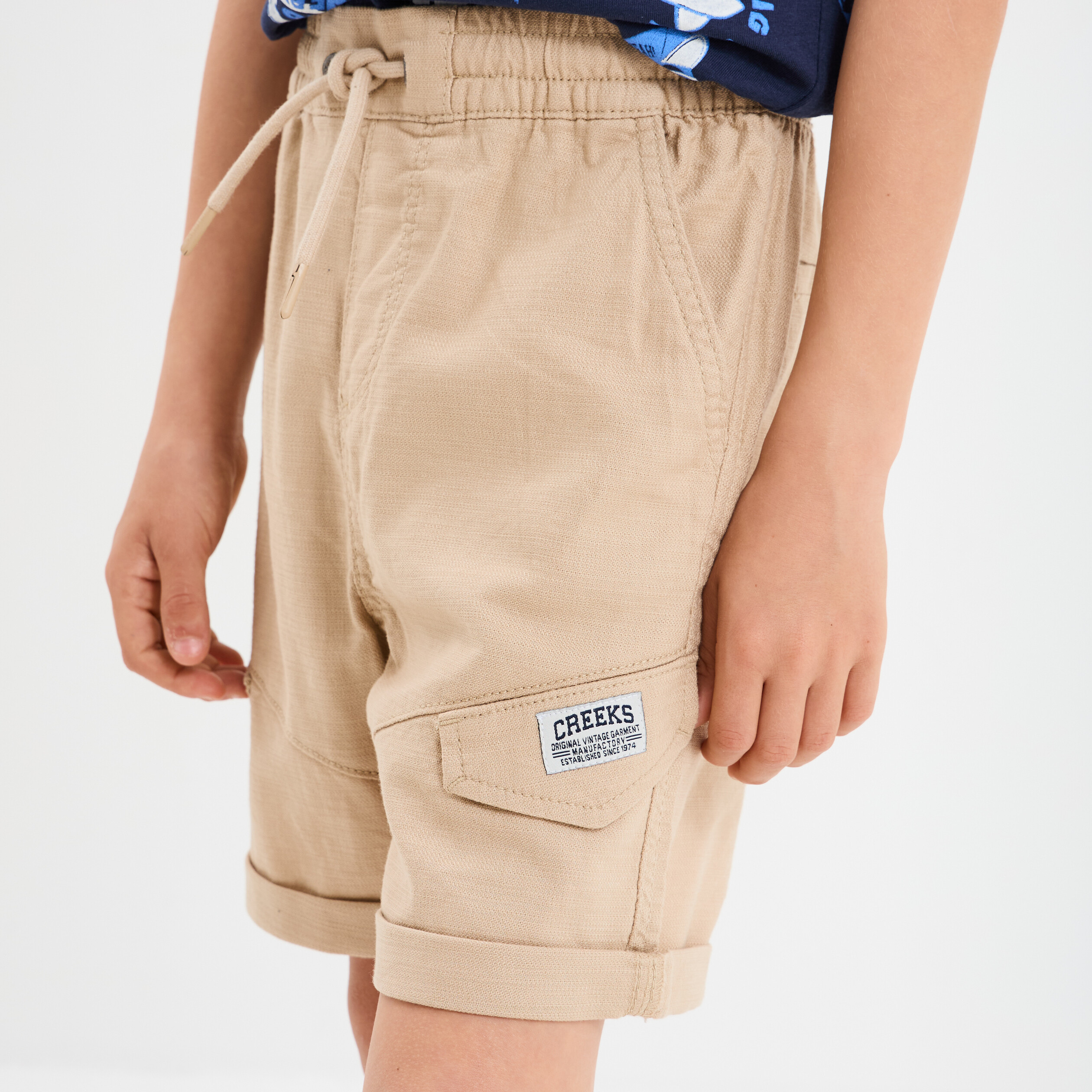 short cargo regular coton sable garcon Short cargo regular coton sable garçon