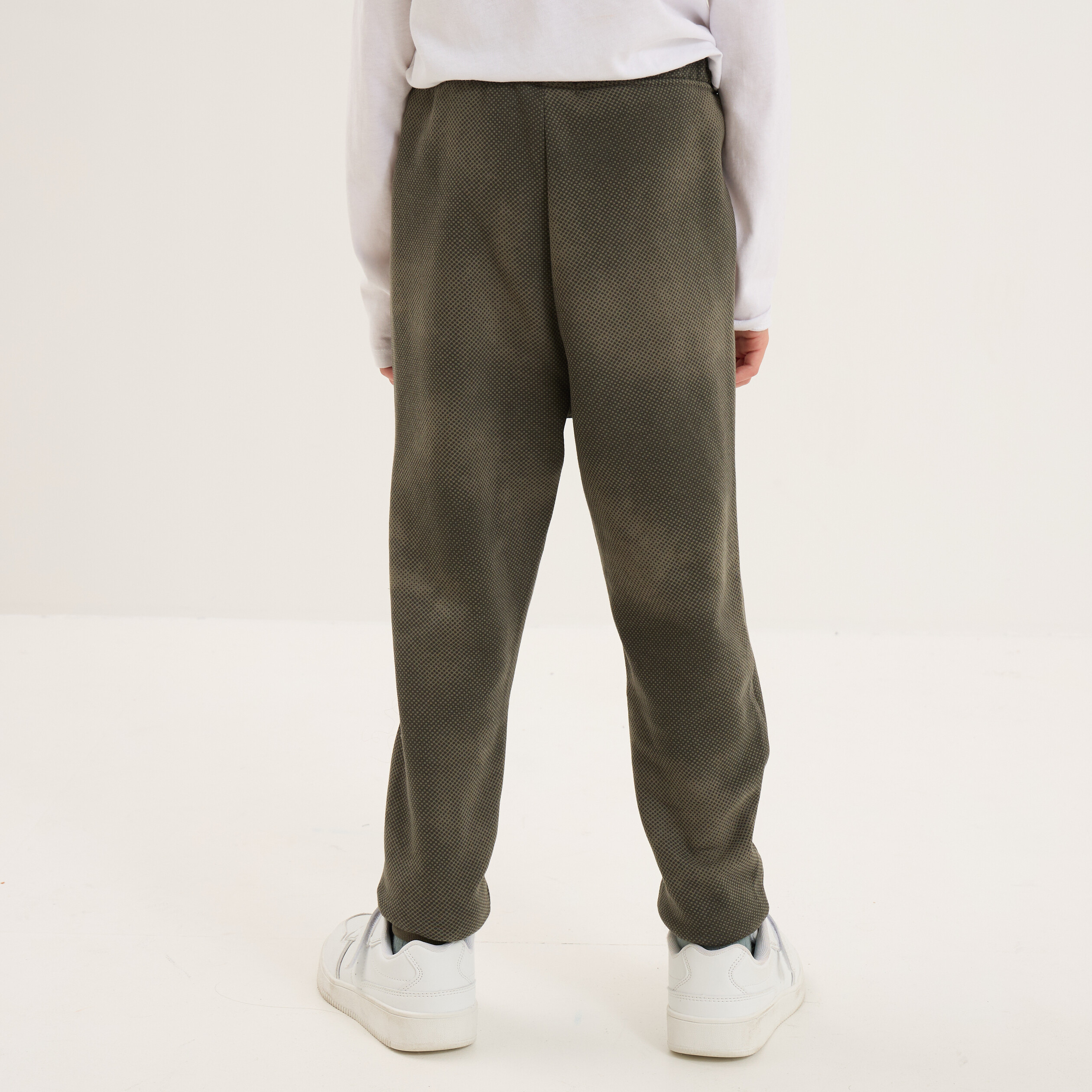 pantalon de jogging regular resserre vert kaki garcon Pantalon de jogging regular resserré vert kaki garçon