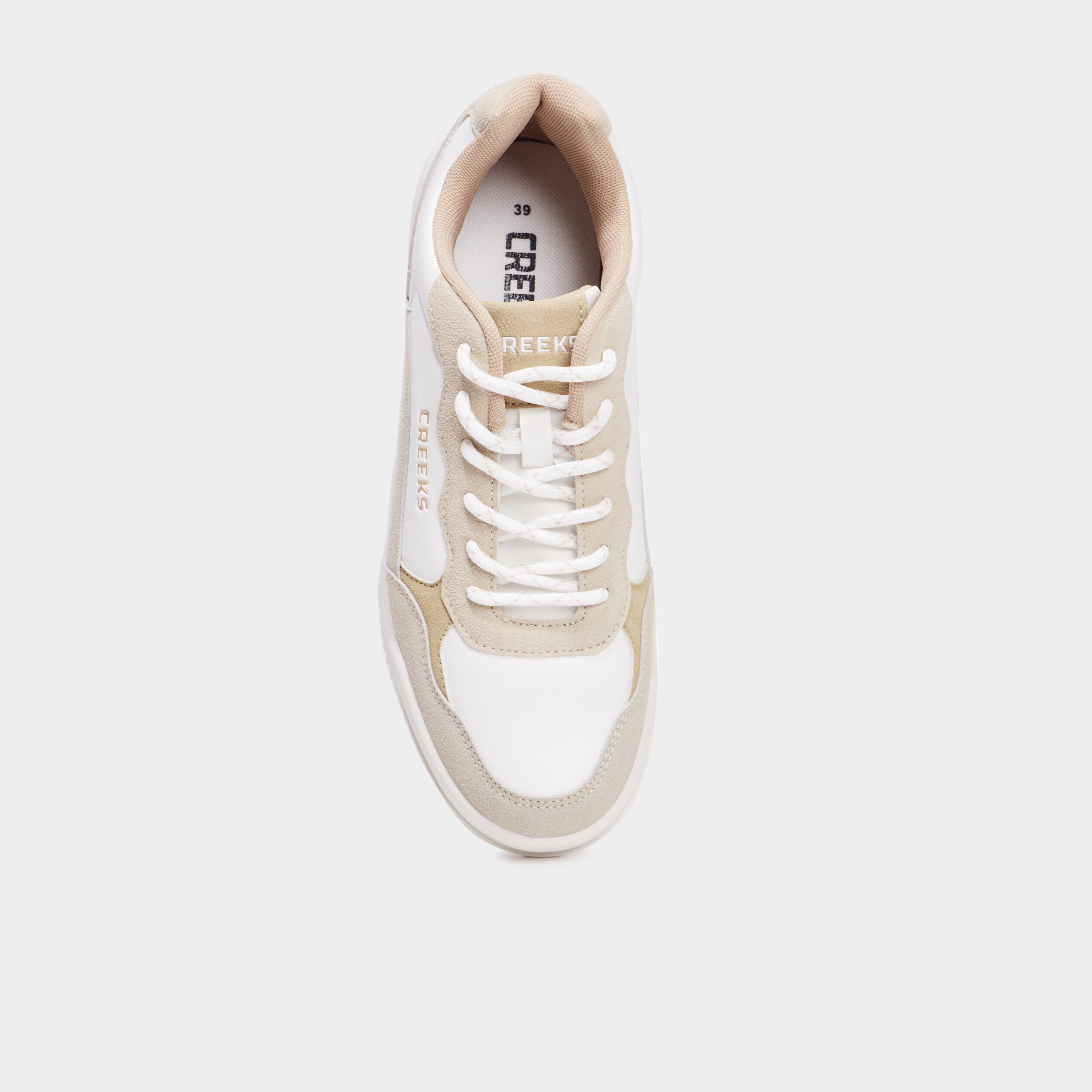 Creeks Chaussure La Hall Femme Baskets Creeks Sable Femme