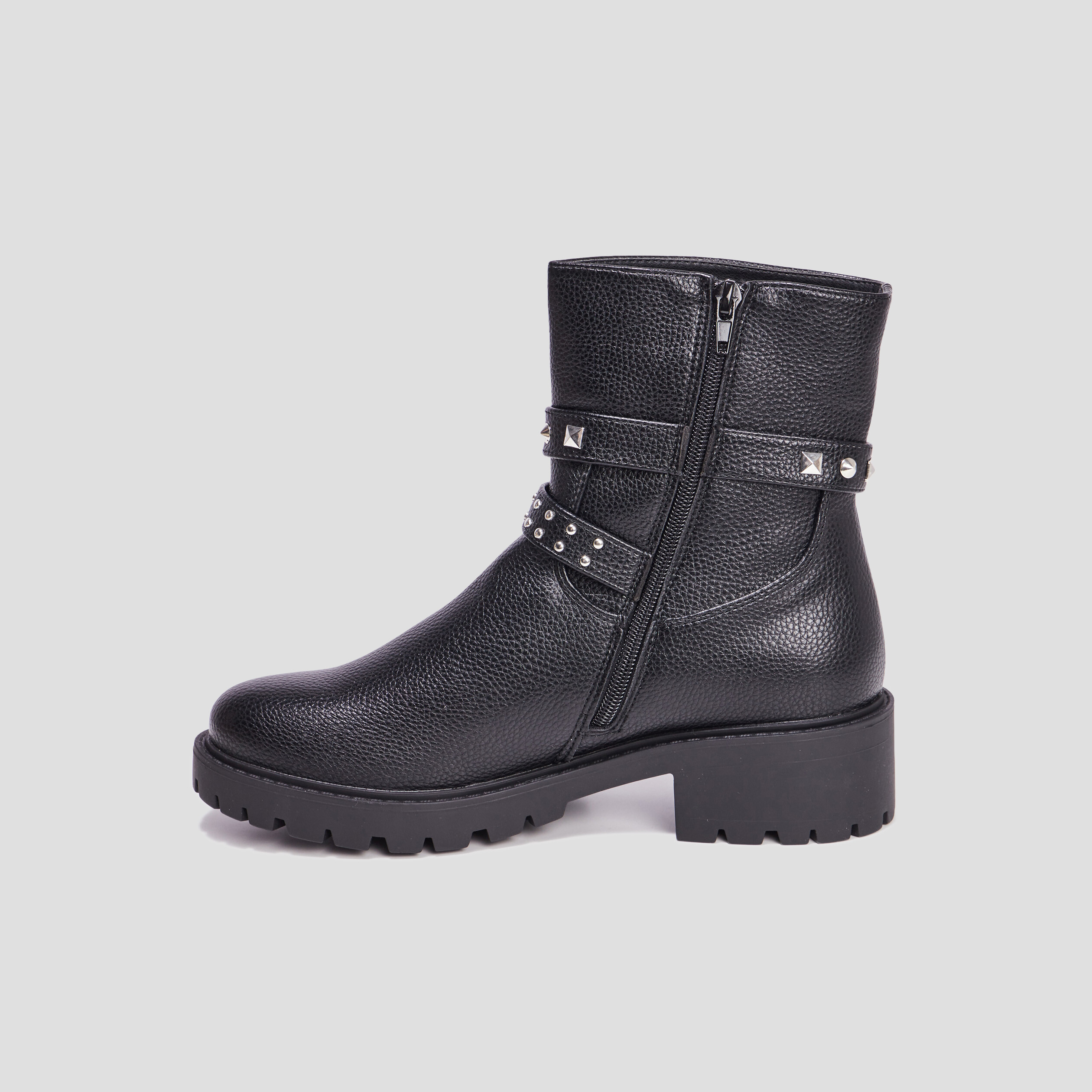 Bottines Noires à Clous Jeeini Pointure 39 - Neuf Avec Boîte - Style Rock