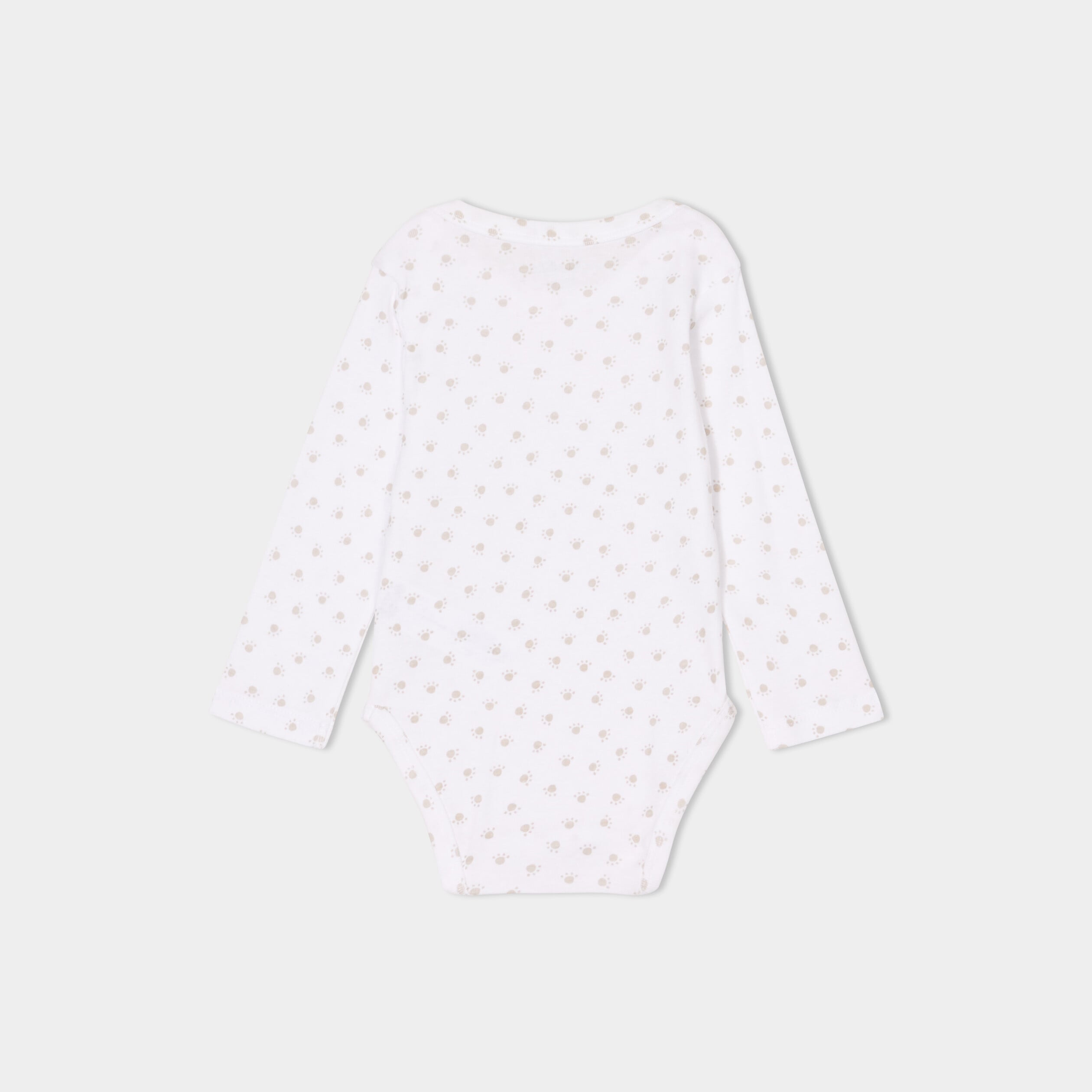 Lot 3 bodies US manches longues coton blanc b&eacute;b&eacute;