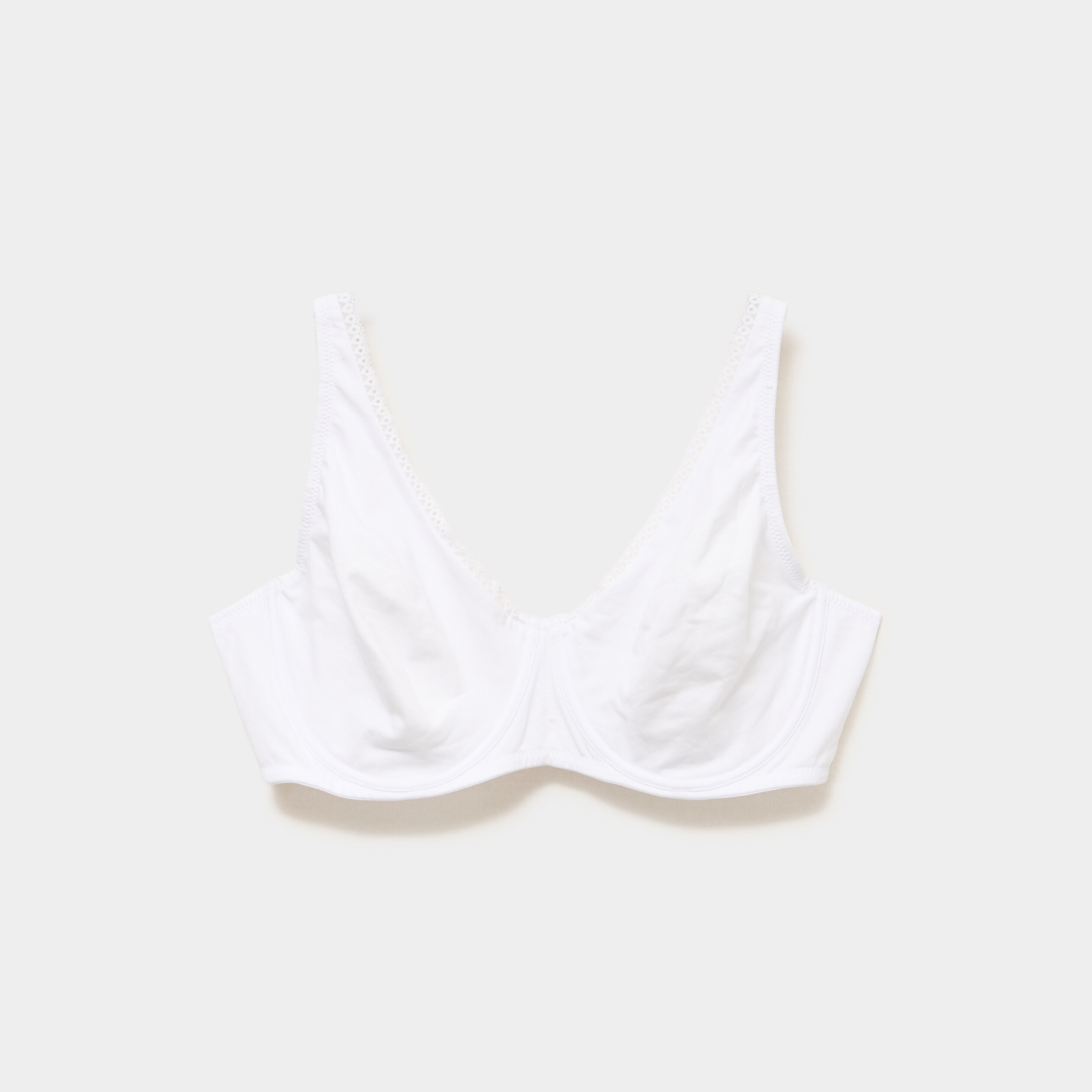 Soutien-gorge foulard coton majoritaire blanc femme grande taille