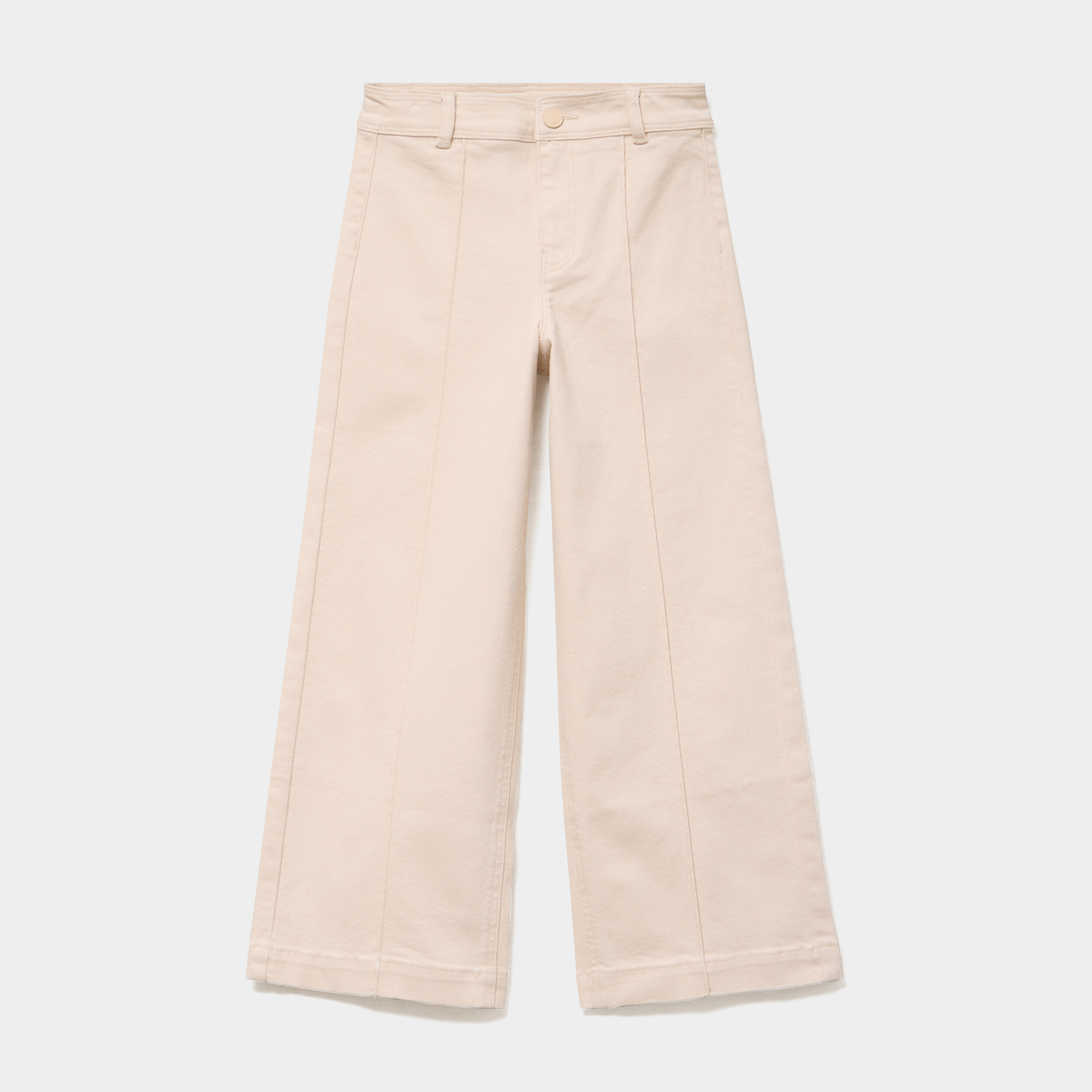 Pantalon large 7/8&egrave;me sable fille