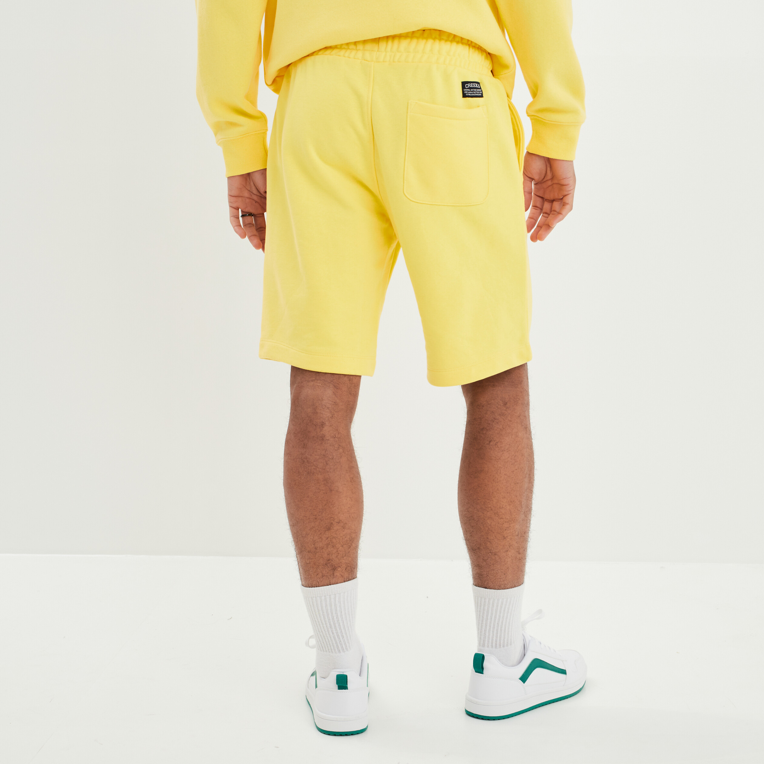 Jogging-Short droit Creeks jaune citron homme