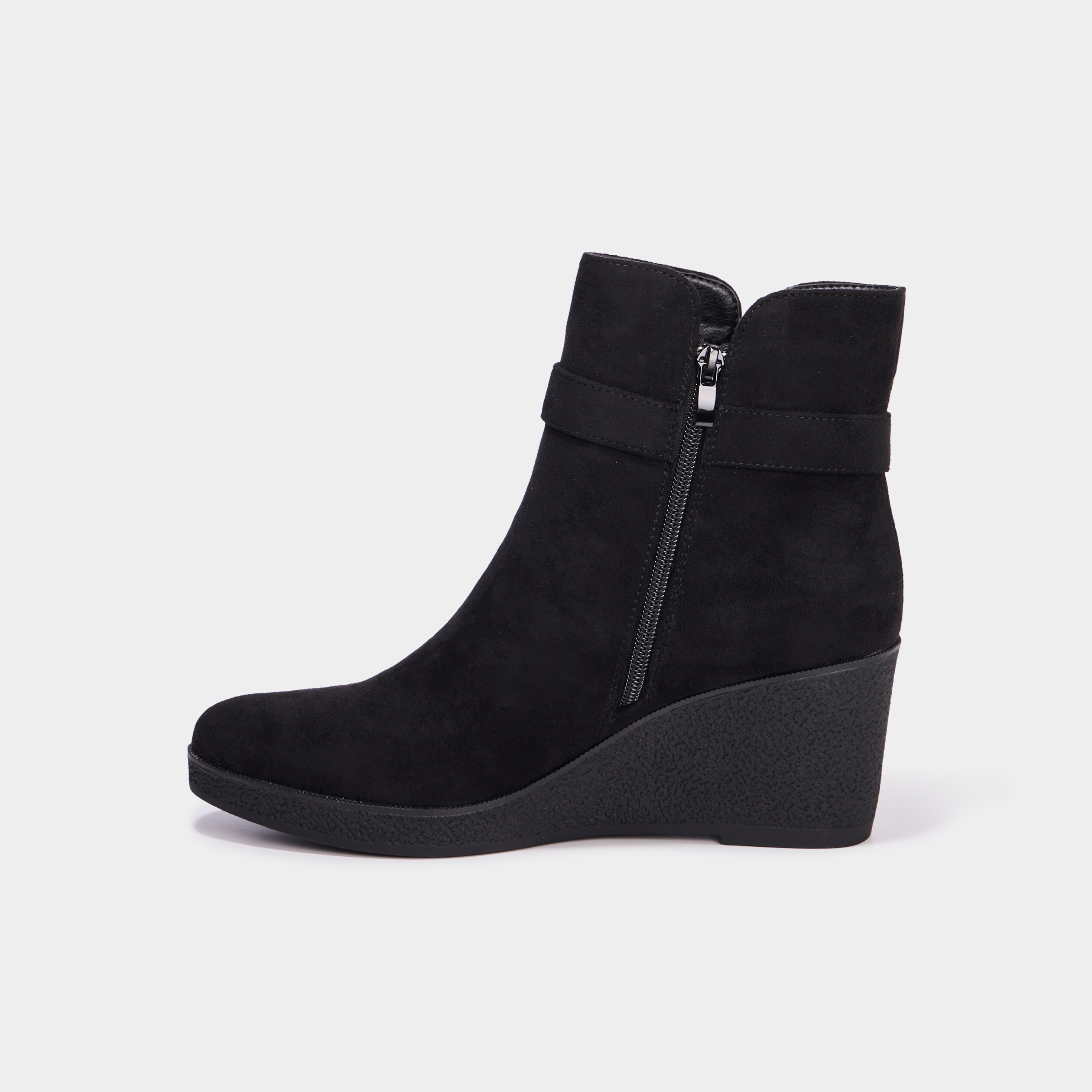 boots compensees noir femme Boots compensées noir femme