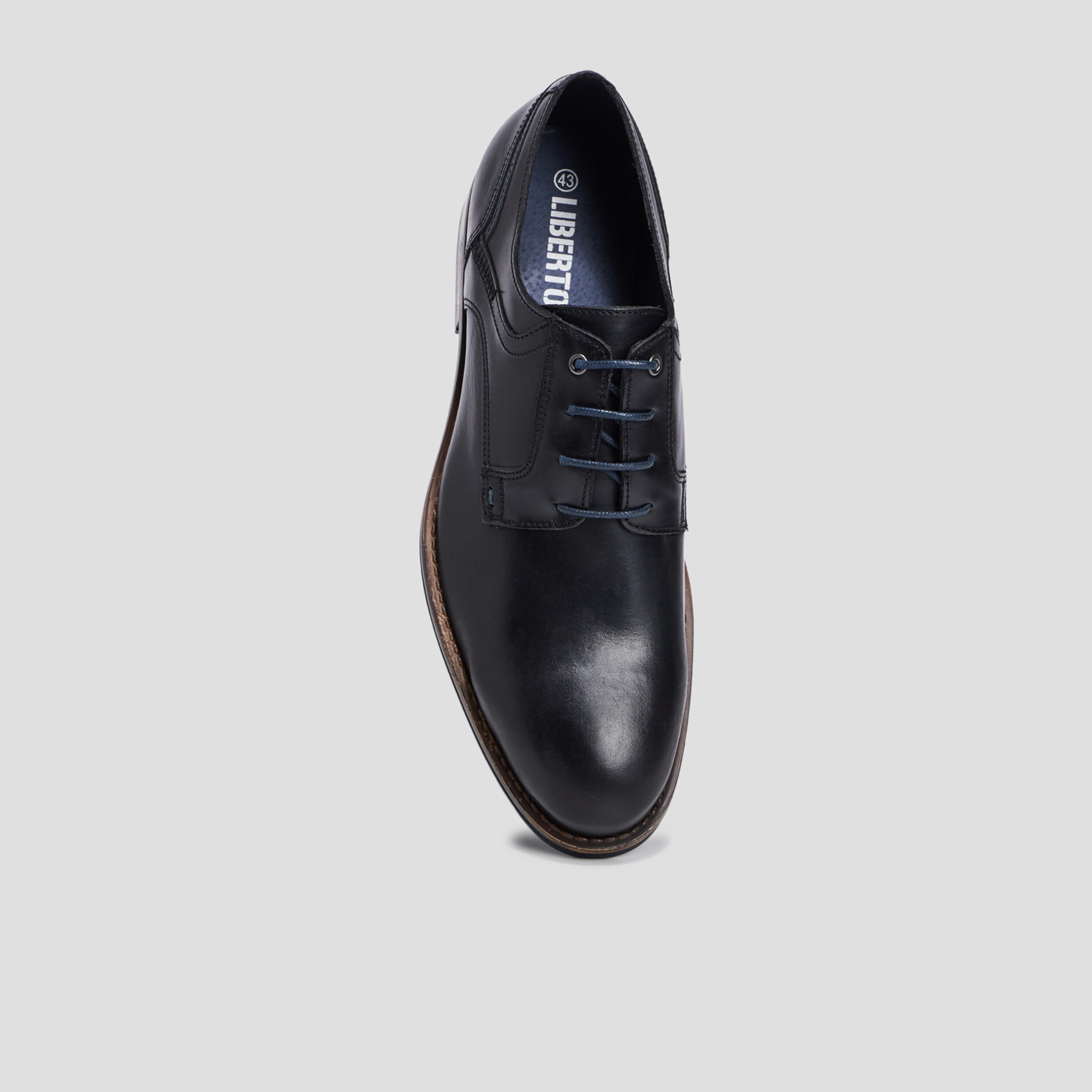 derbies a lacets en cuir noir homme Derbies à lacets en cuir noir homme