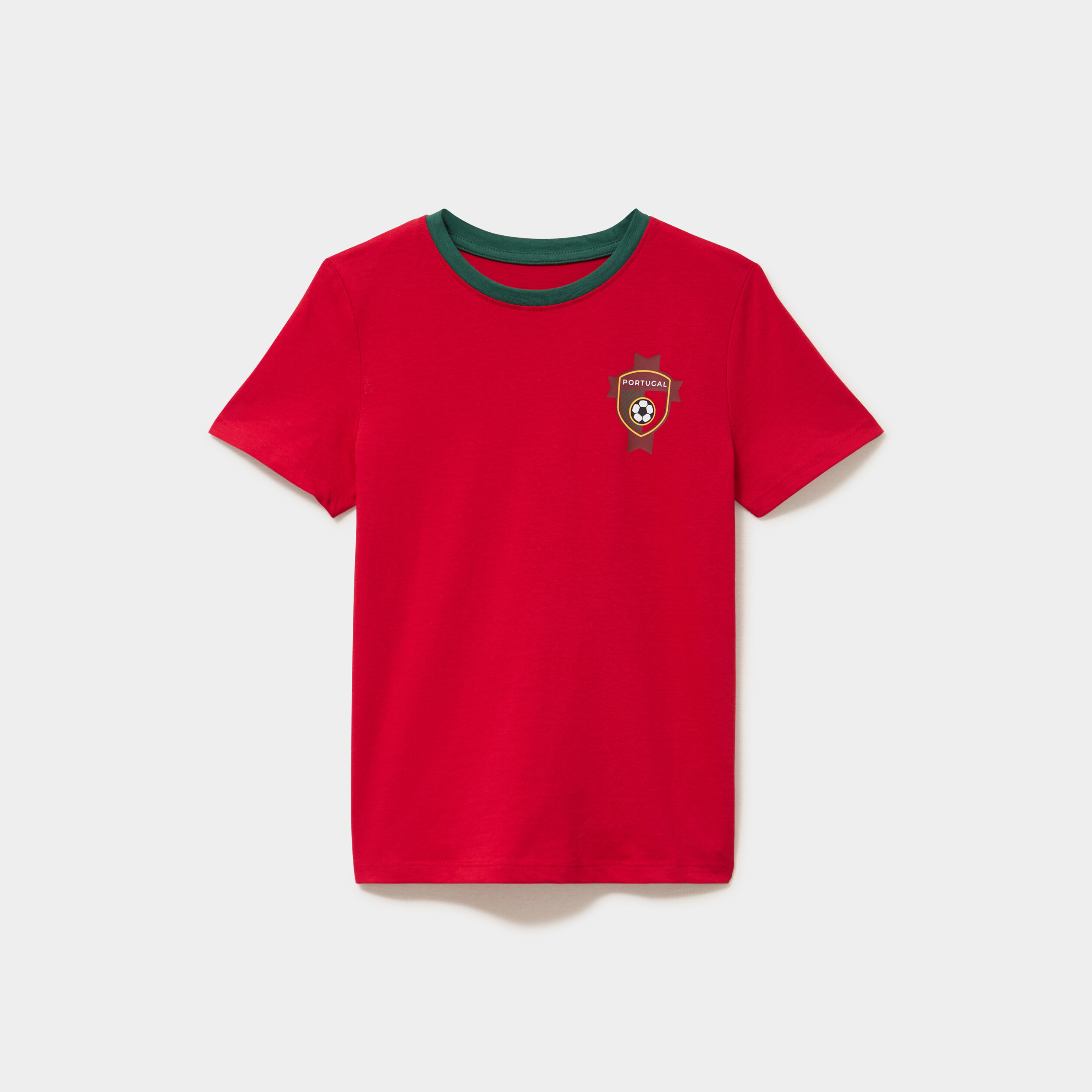 T-shirt maillot de football Portugal rouge mixte