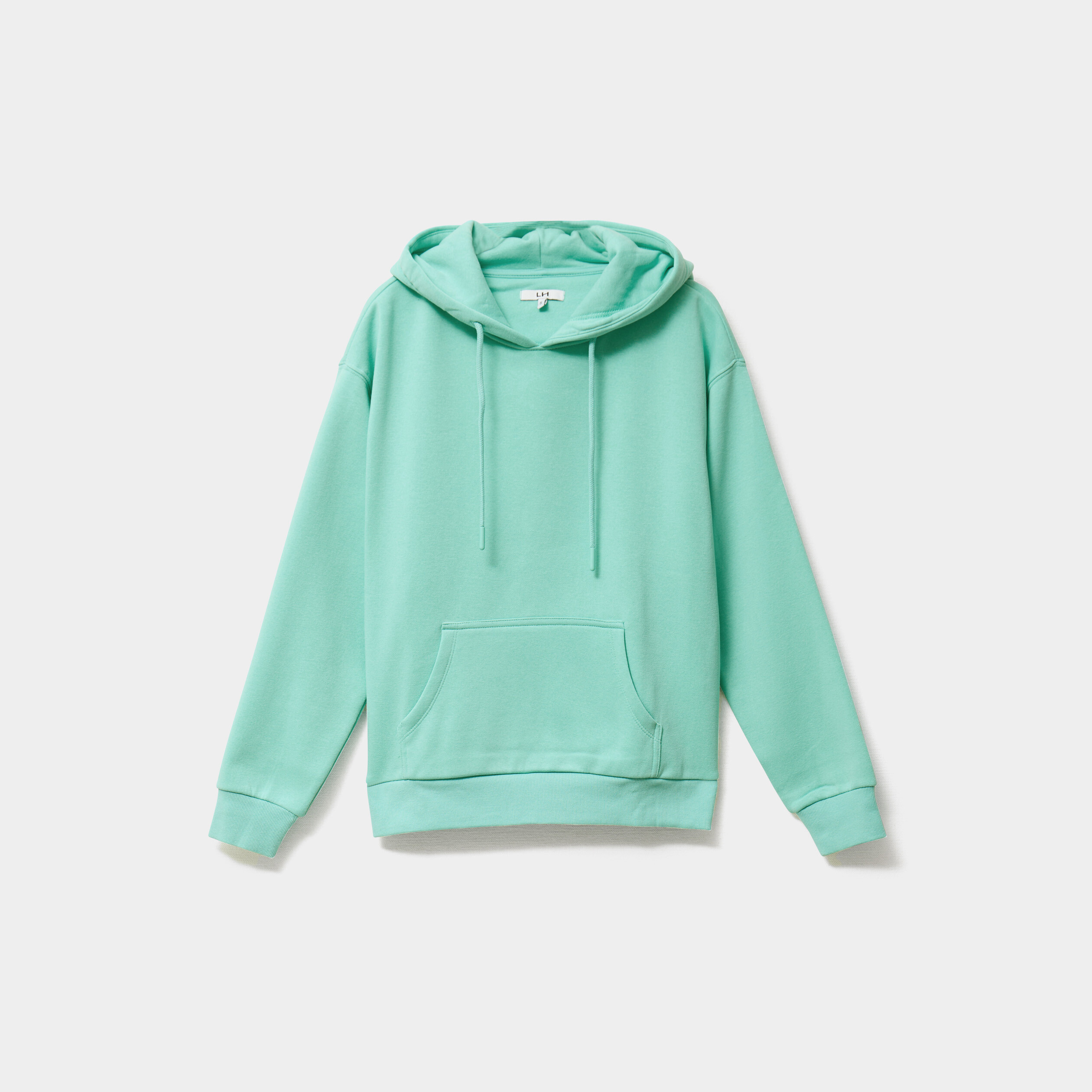 sweat hoodie molleton a capuche bleu turquoise femme Sweat hoodie molleton à capuche bleu turquoise femme